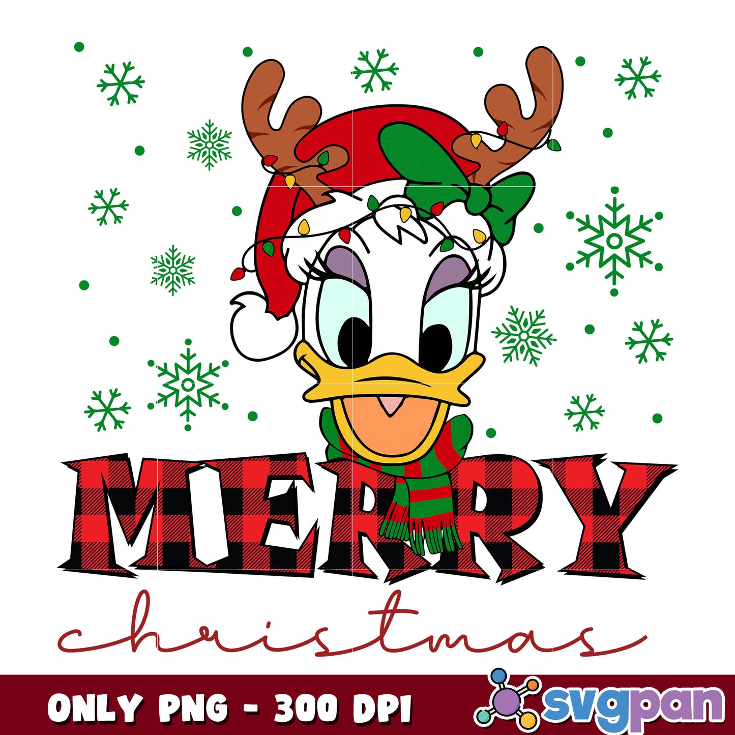 Daisy merry christmas disney png, merry christmas png