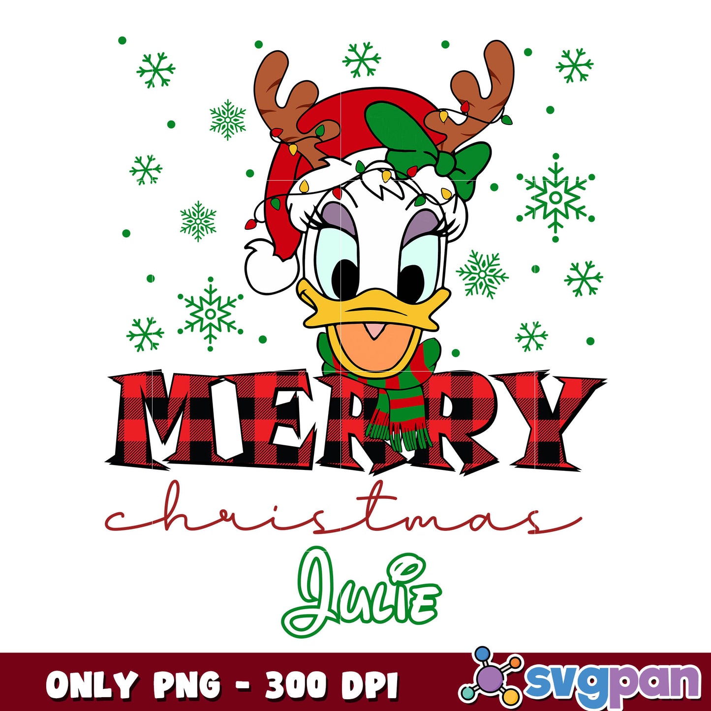 Daisy merry christmas julie png, merry christmas png