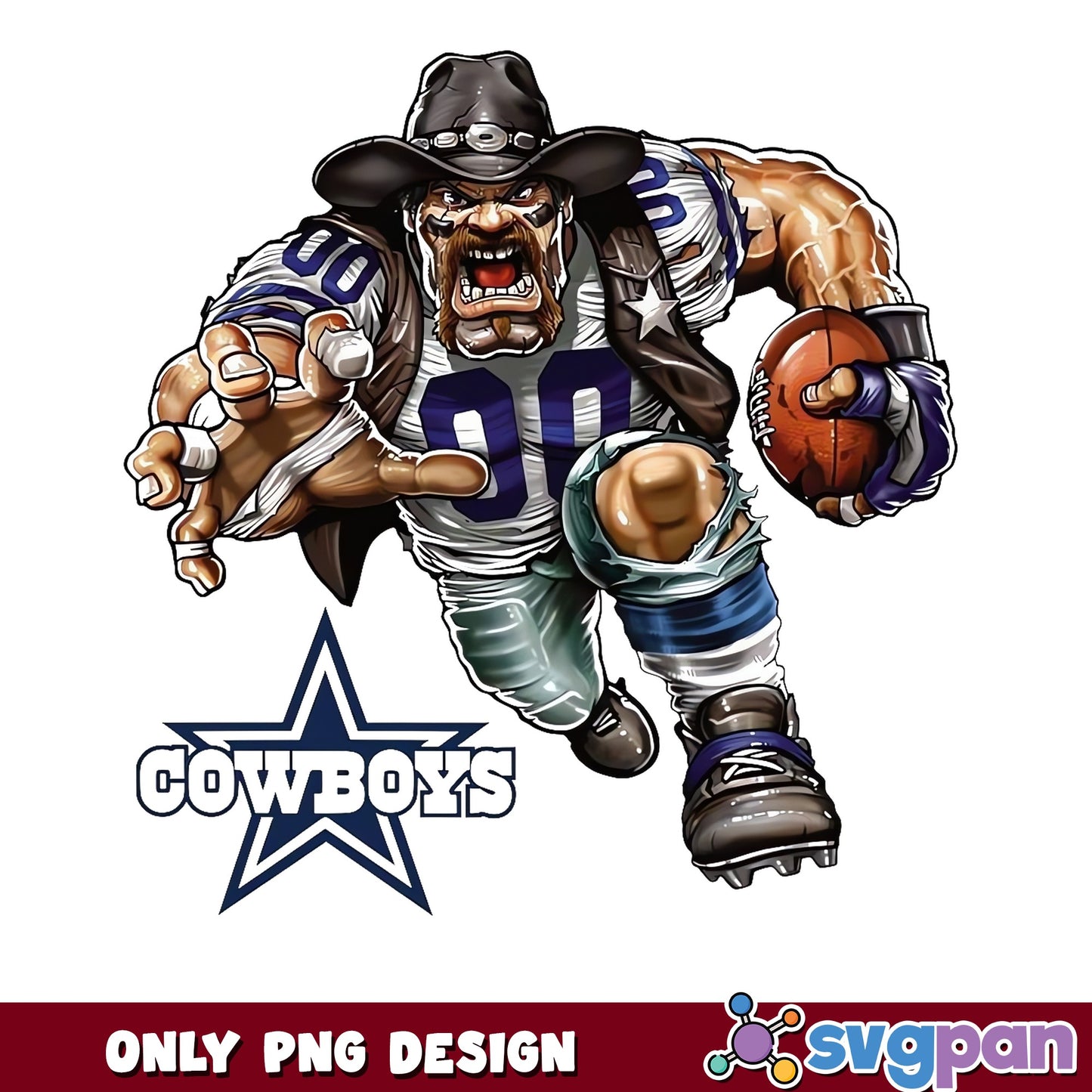 Dallas Cowboys Mascot PNG, NFL Football PNG, Cowboys PNG