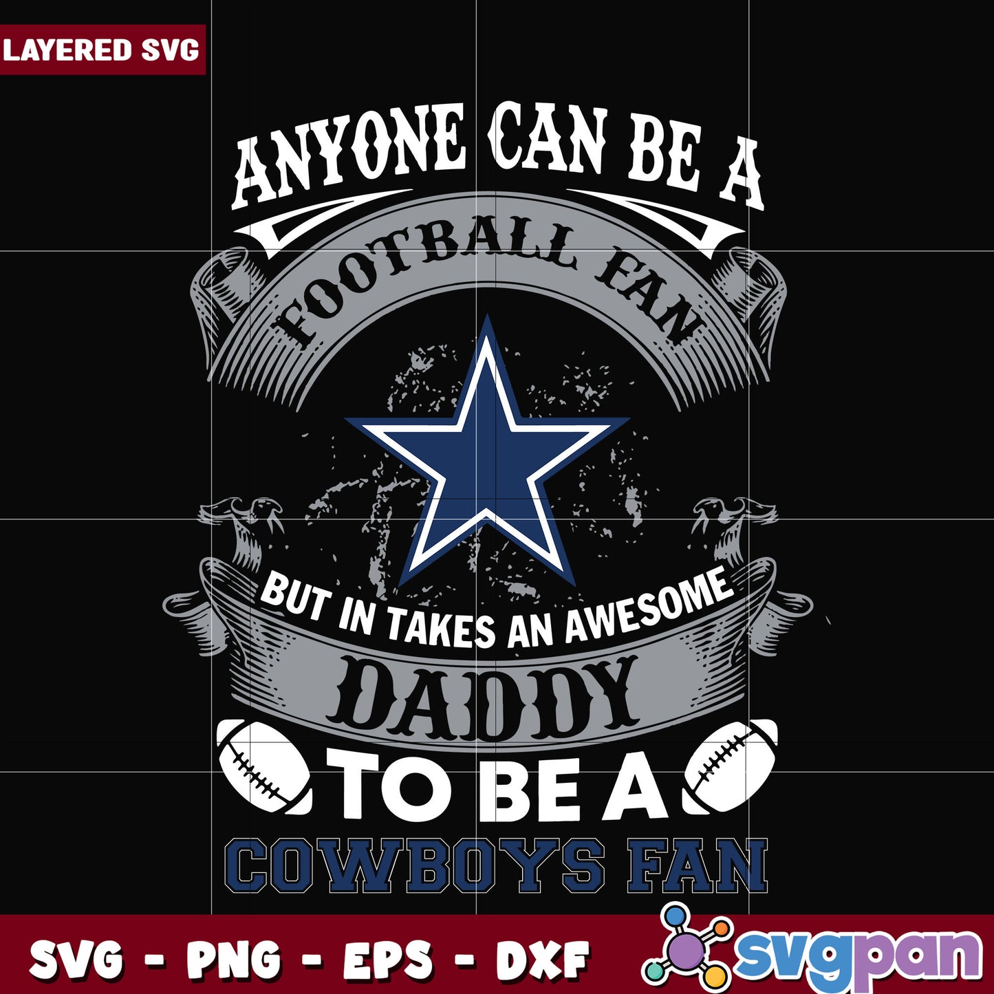 Dallas cowboys fan quotes svg, nfl games svg, nfl league svg