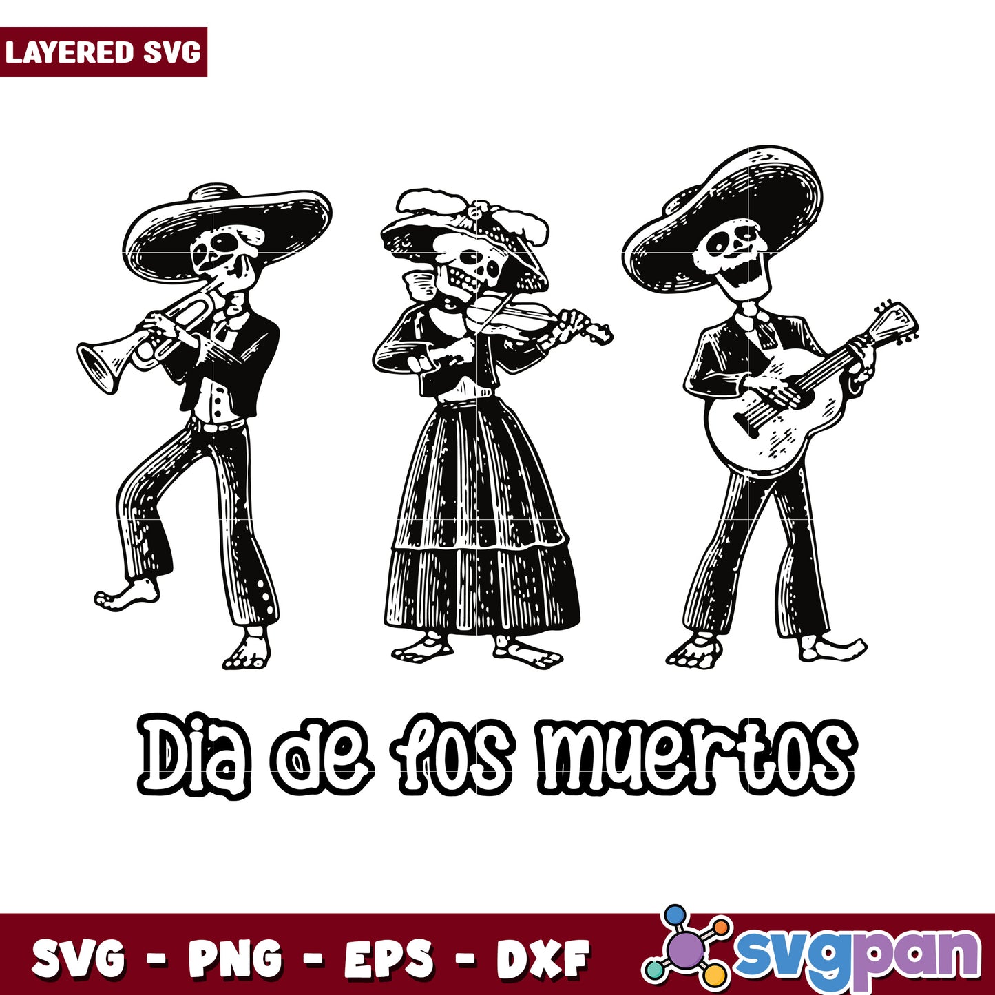 Day of the dead svg, halloween horror nights svg, spooky halloween svg