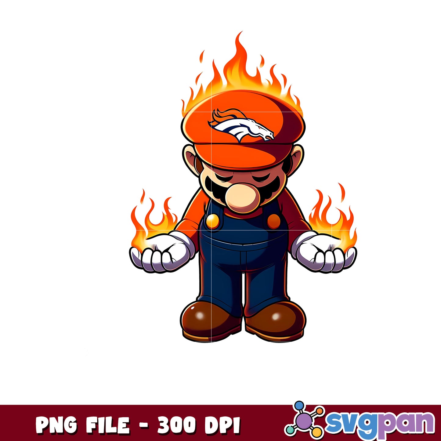 Denver broncos design png, national league football png, nfl team png