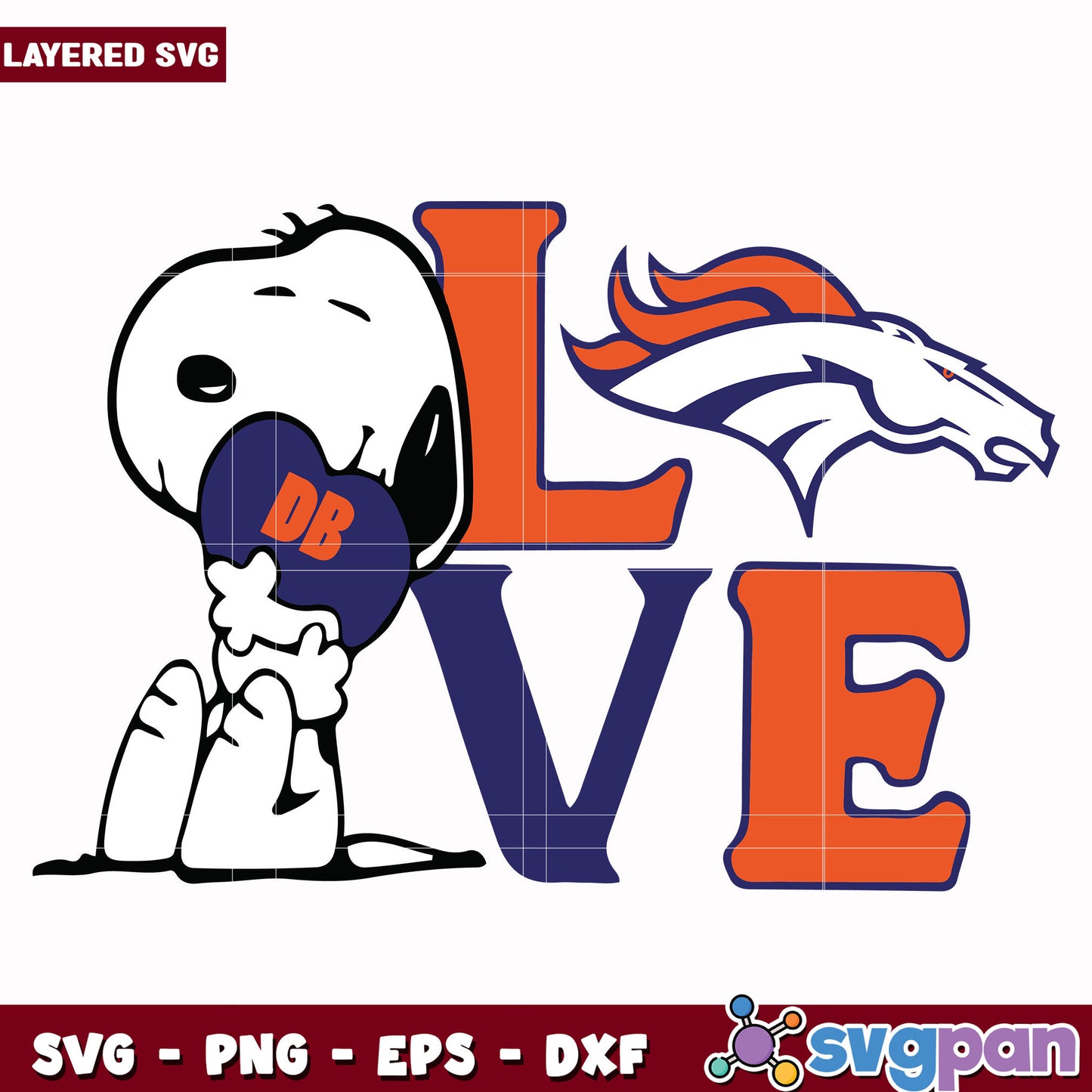 Denver broncos snoopy love svg, nfl jerseys svg, nfl mvp svg