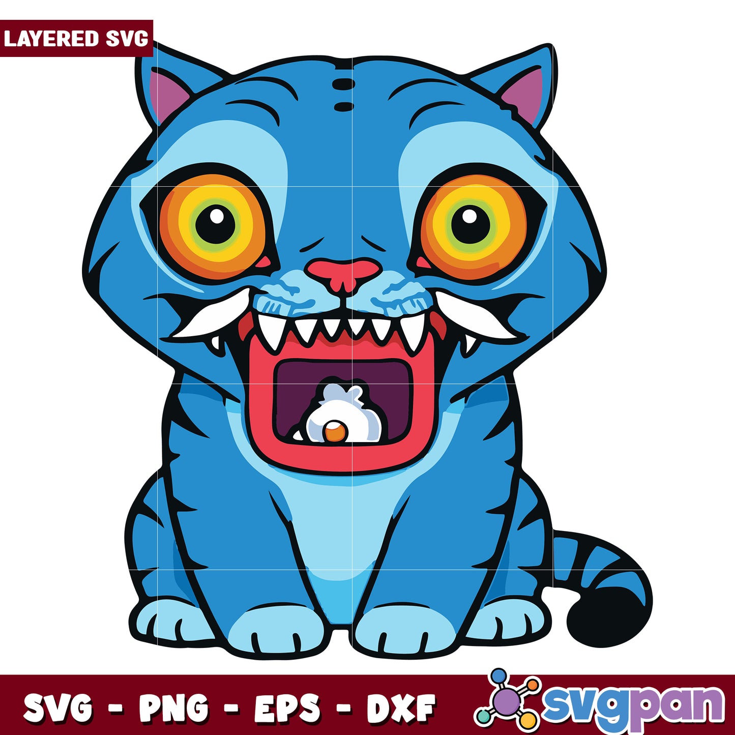 Derpy Tiger sit svg