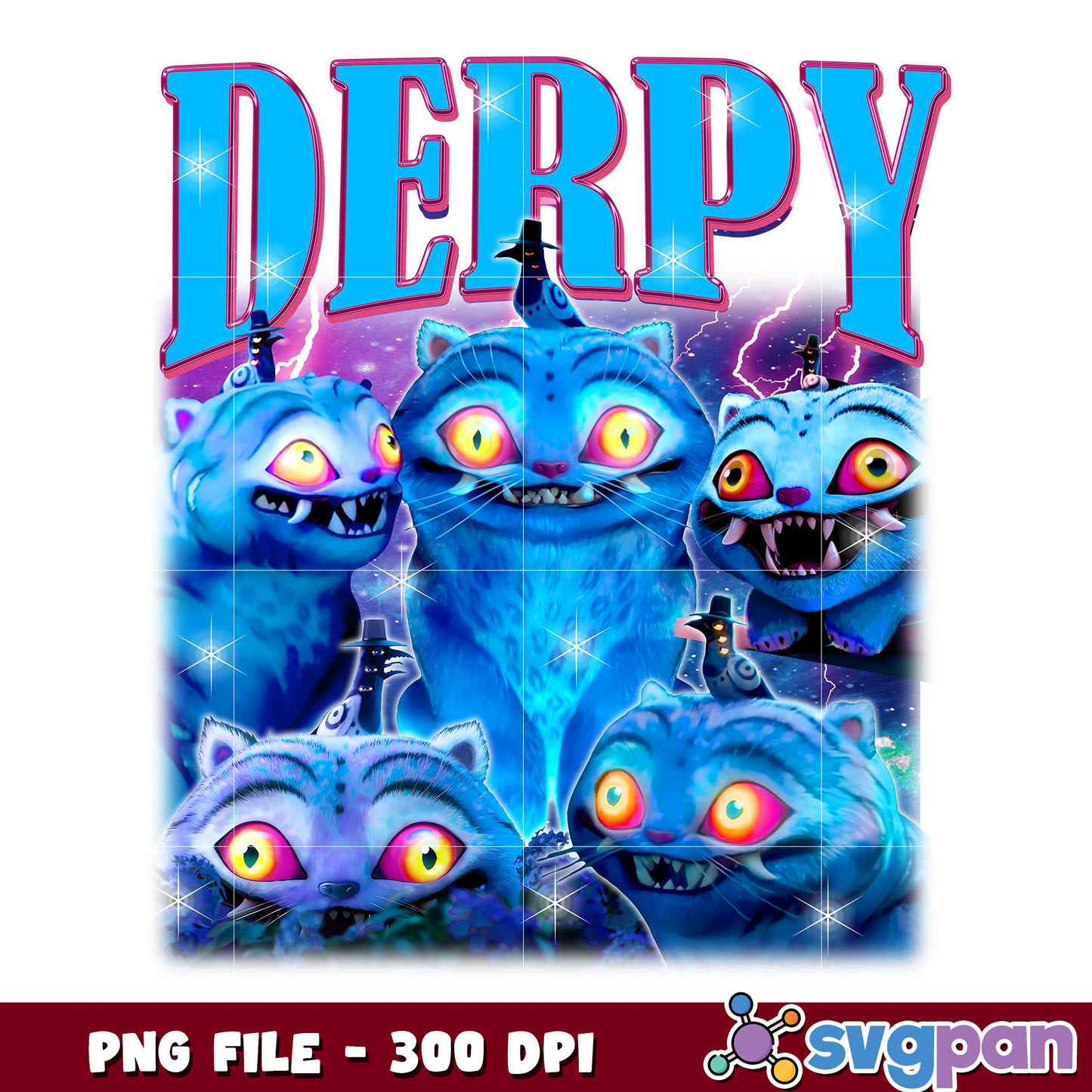 Derpy funny tiger design png, cute animal png, cartoon humor png