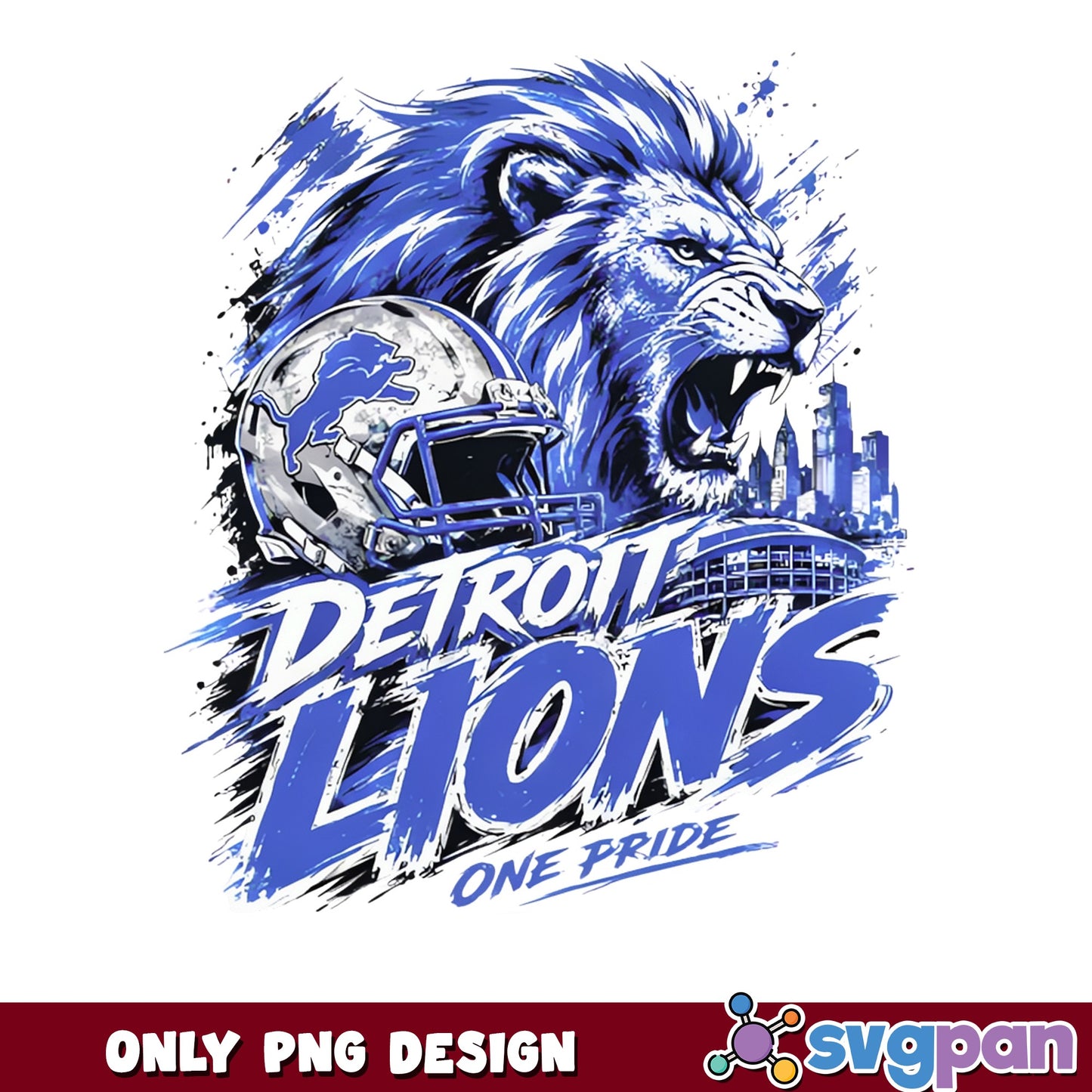 Detroit Lions One Pride NFL PNG, Football Team PNG, Lions PNG