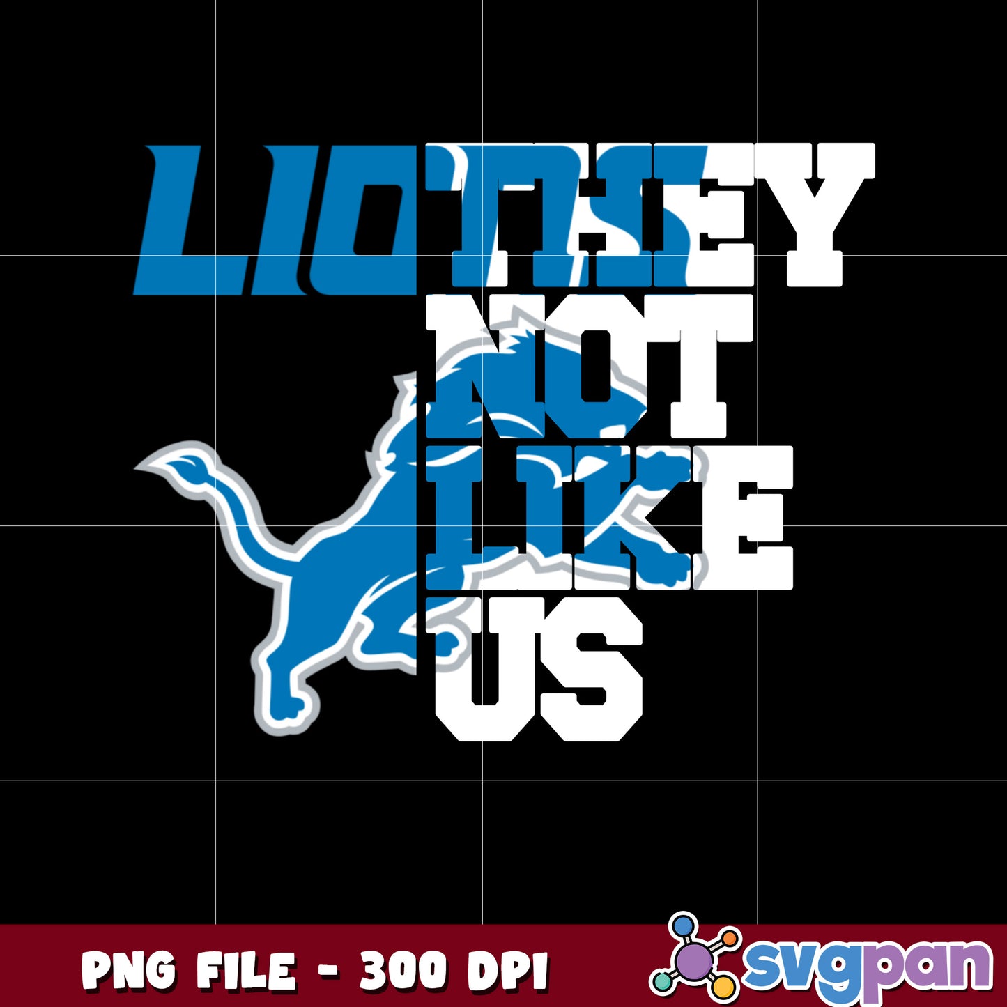Detroit lions they not like us logo png, super bowl 2025 png, nfl teams helmet png