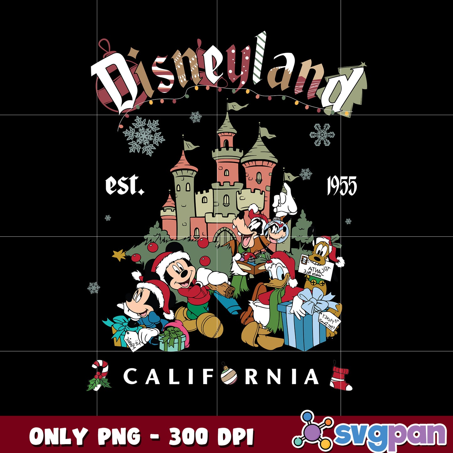 Mickey And Friend Est 1955 Disneyland png