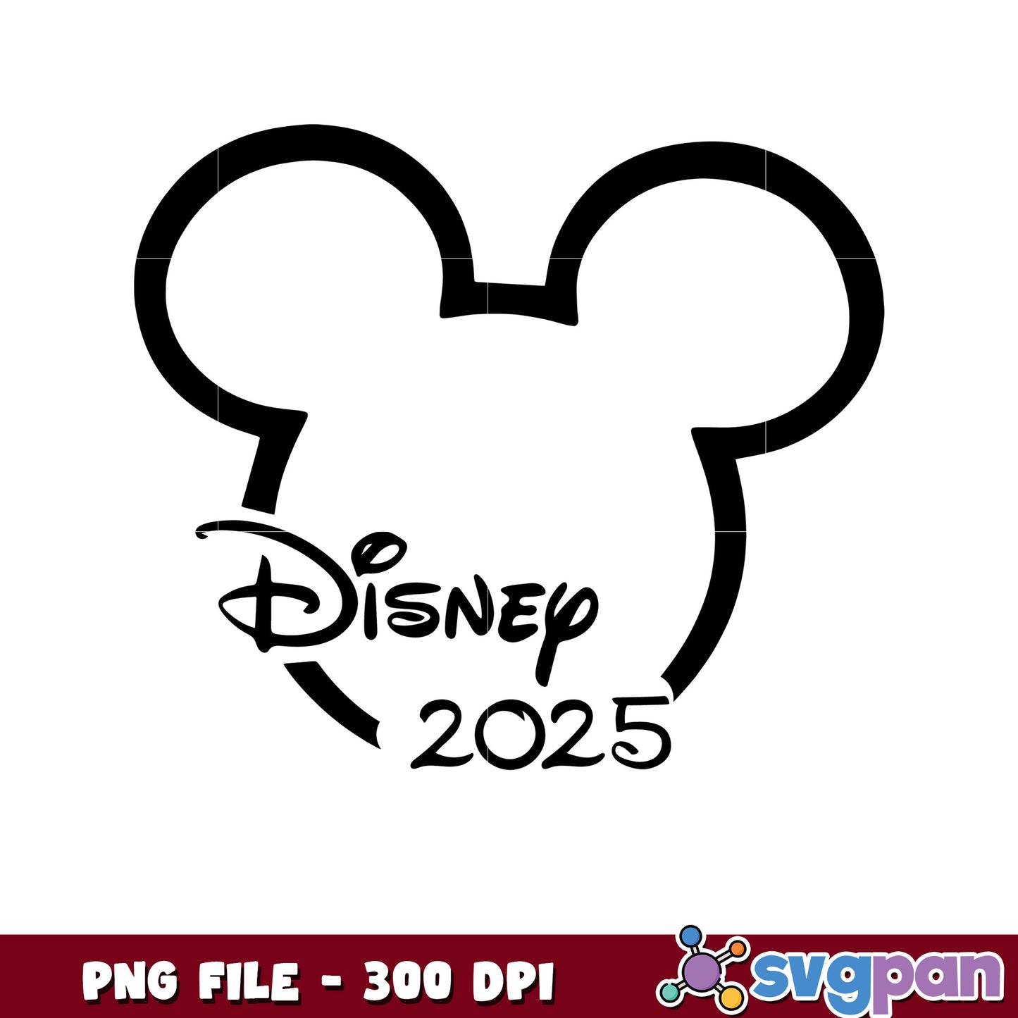 Disney 2025 Mickey PNG Logo