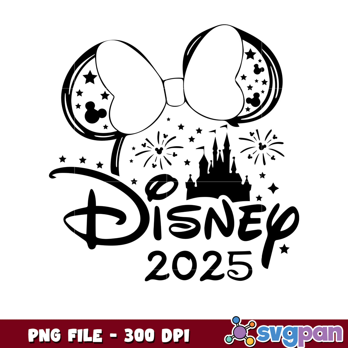 Disney 2025 PNG Minnie Ears Design
