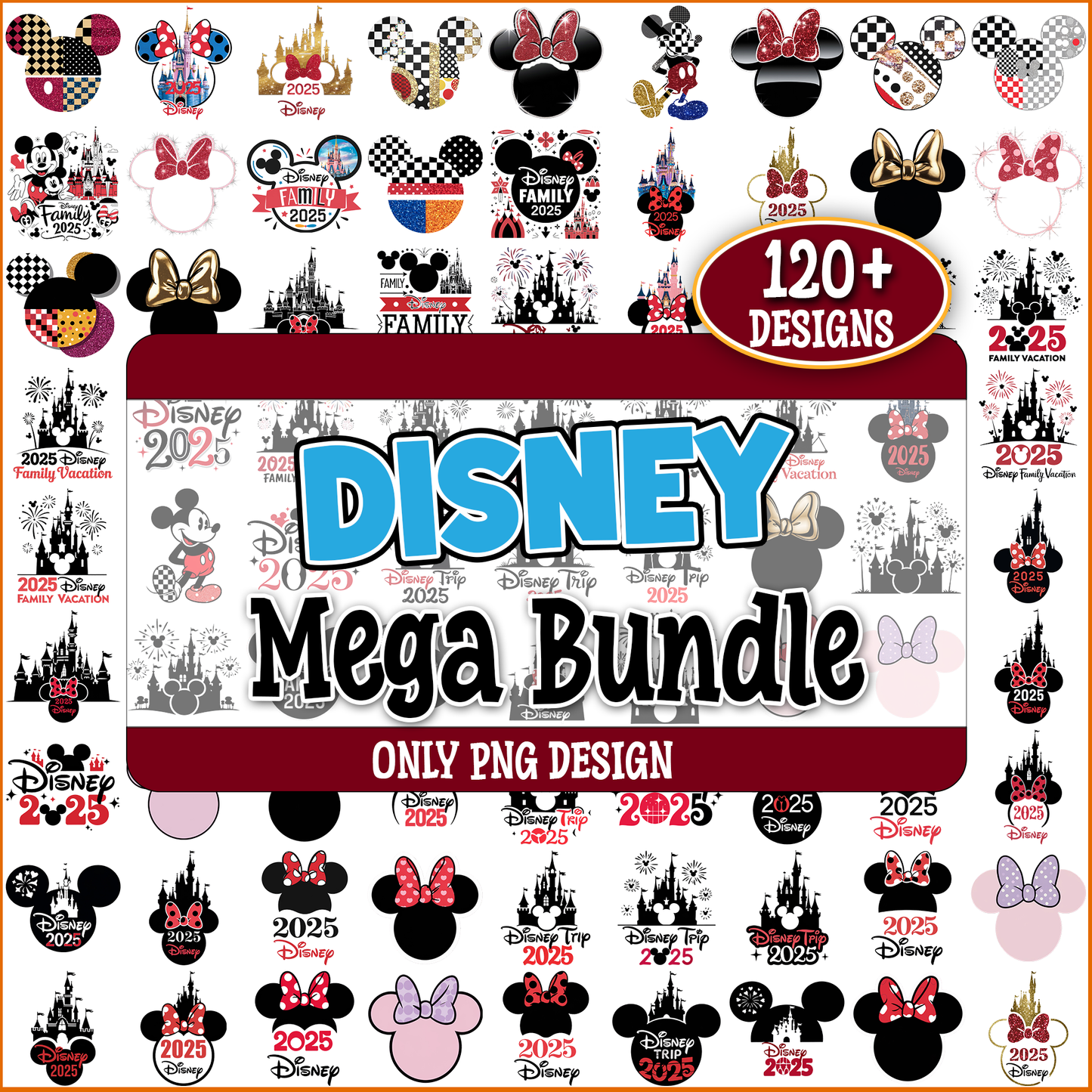Disney 2025 png bundle