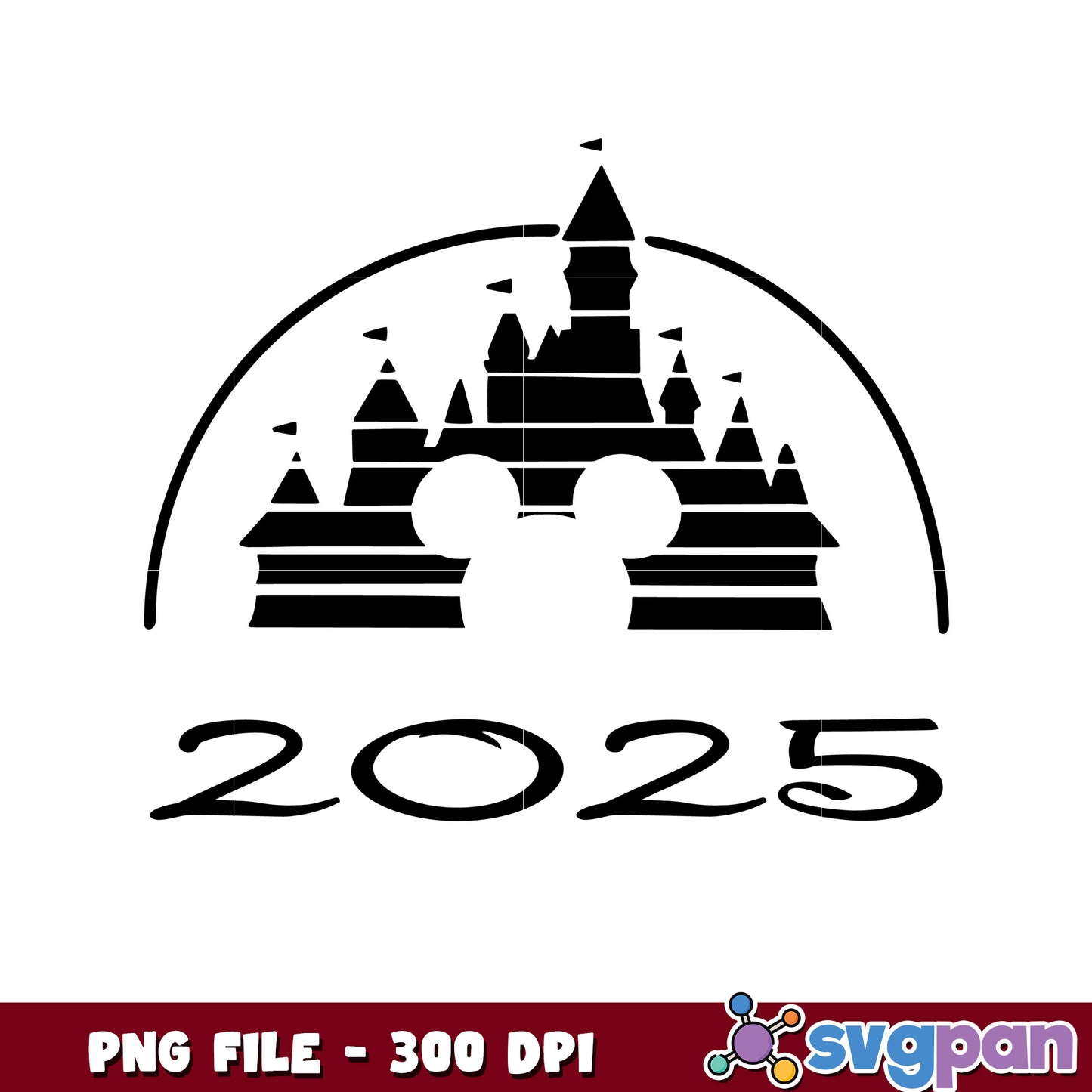 Disney Castle 2025 PNG