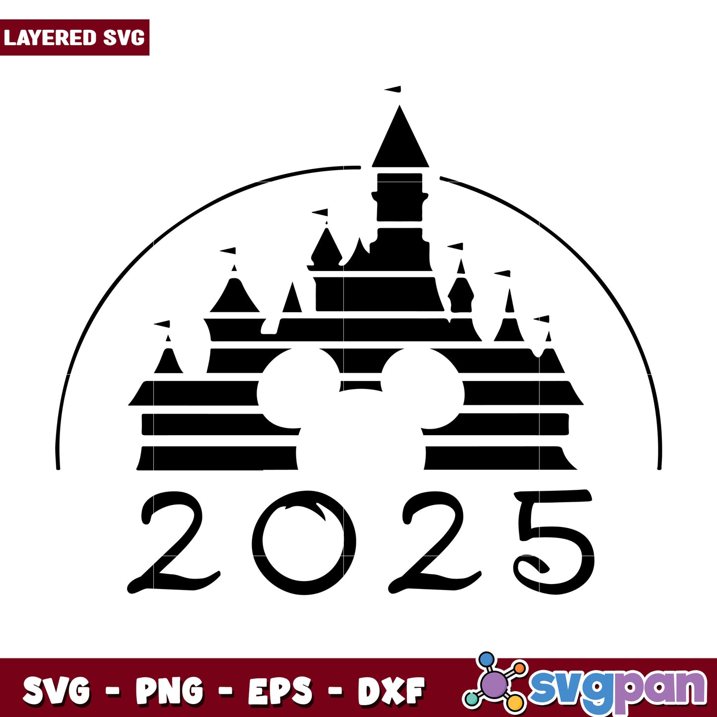 Disney Castle 2025 SVG Cut File