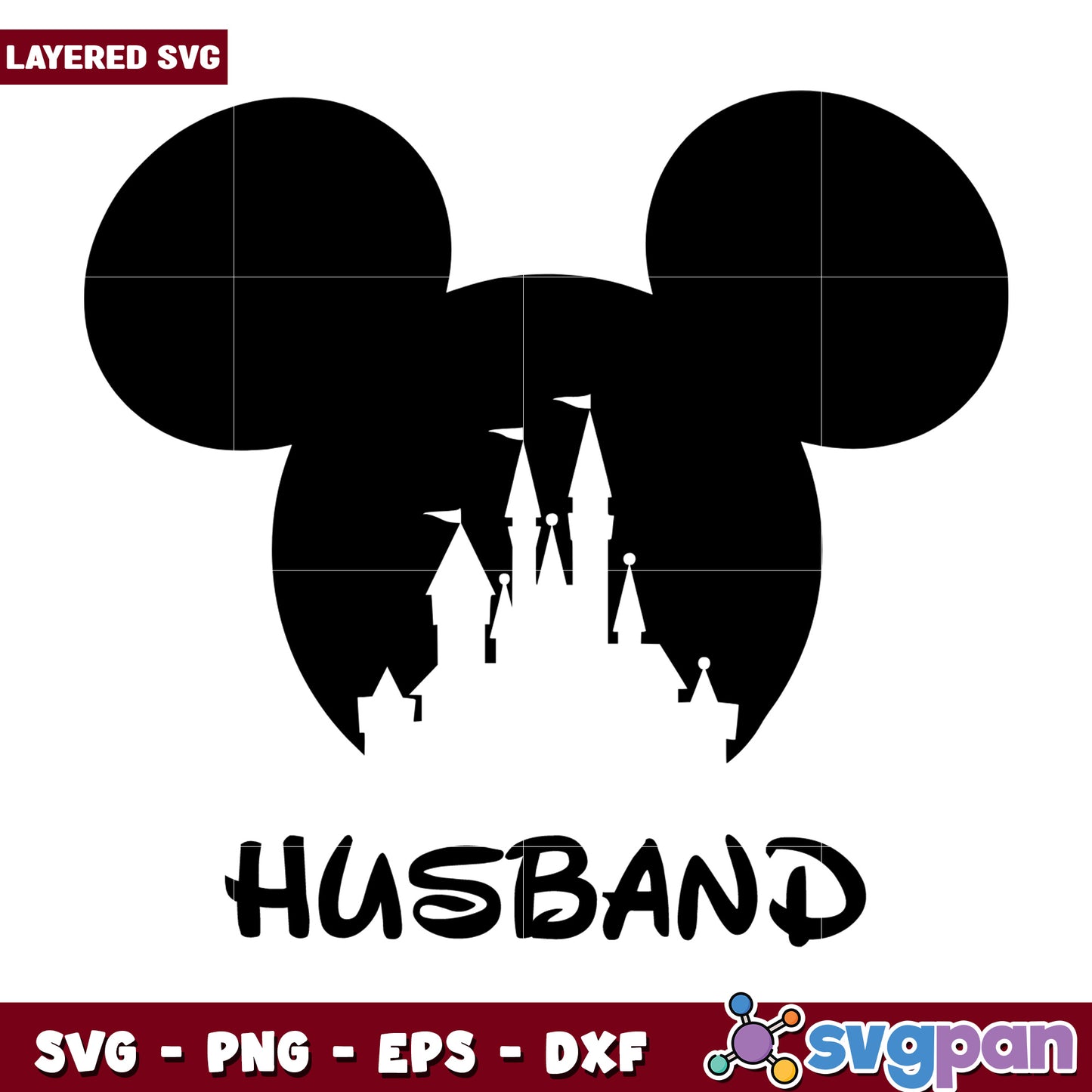 Disney Castle Husband SVG