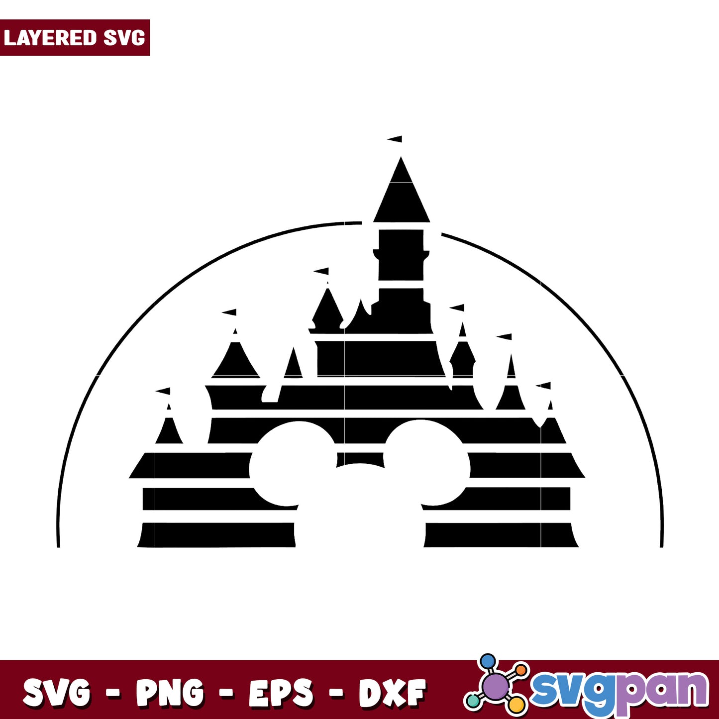 Disney Castle SVG Cut File