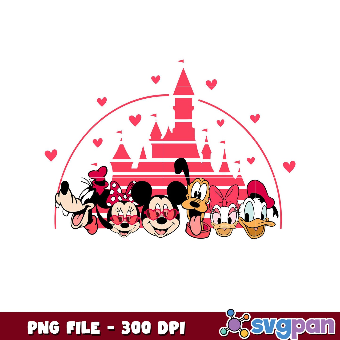 Disney Character PNG Design, perfect for festive occasions