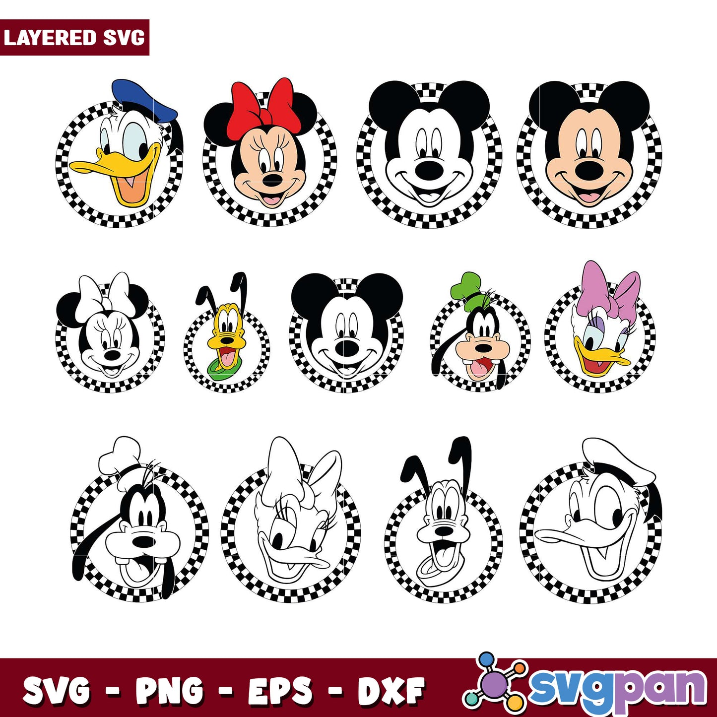 Disney Characters SVG Bundle