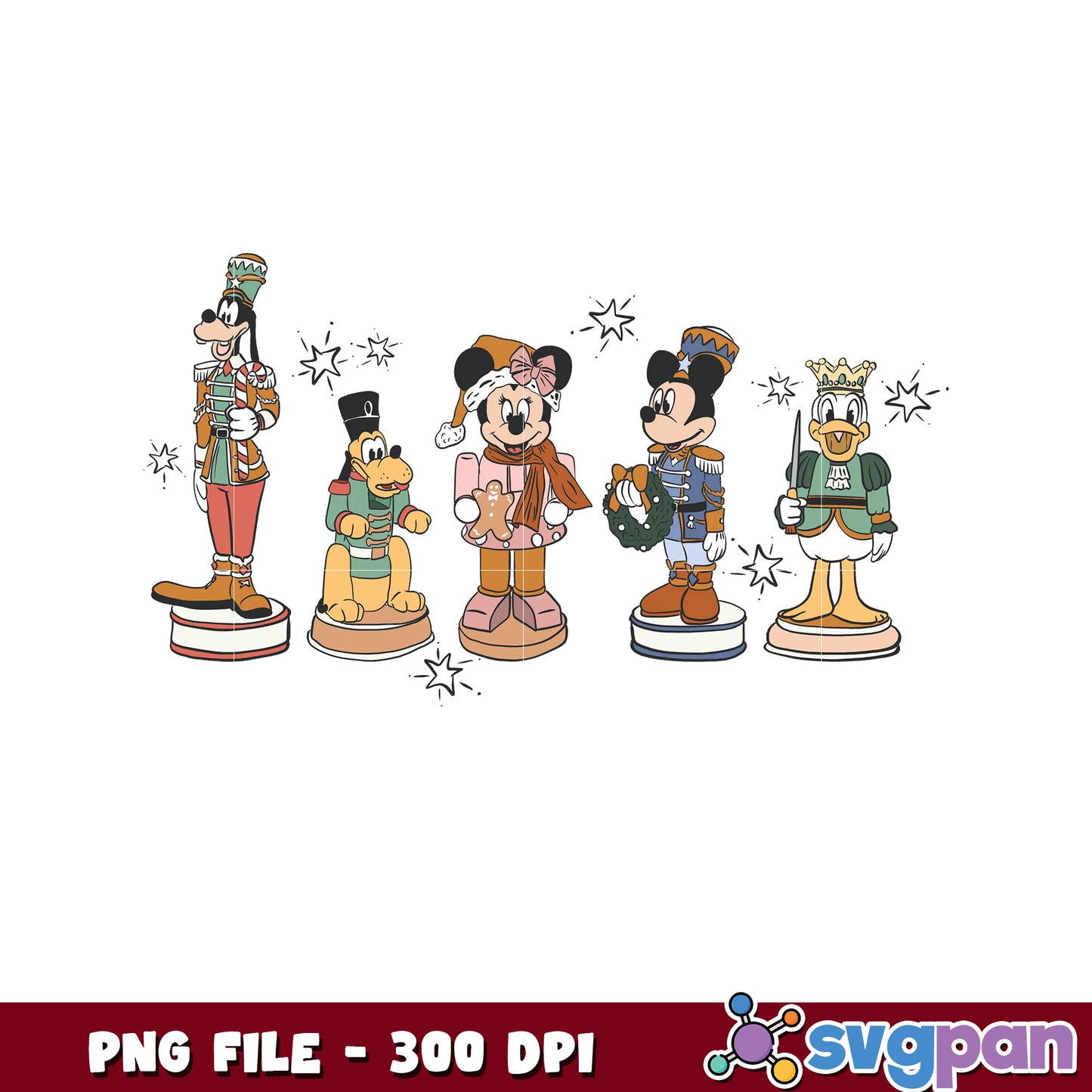 Disney Christmas Nutcrackers PNG