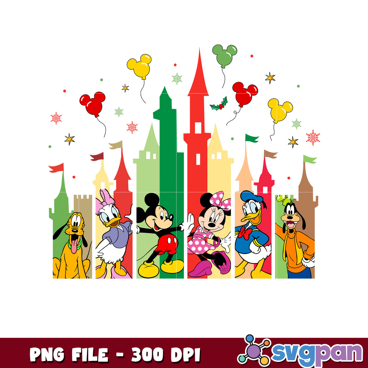 Disney Christmas PNG Mickey & Friends