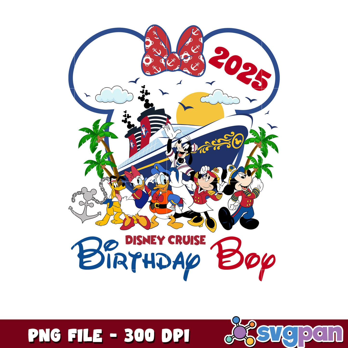 Disney Cruise Birthday Boy PNG 2025