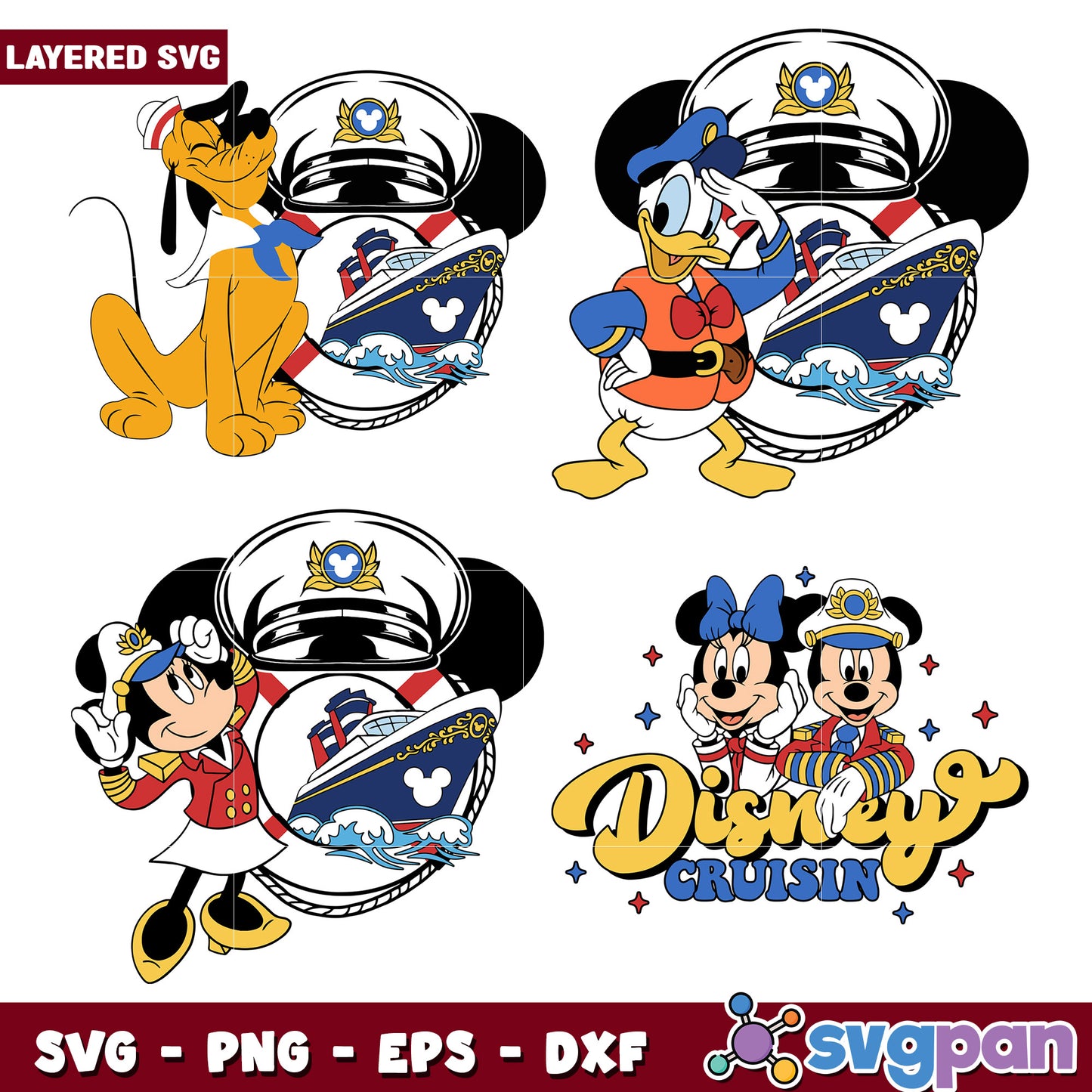 Disney Cruise Bundle SVG Cut Files