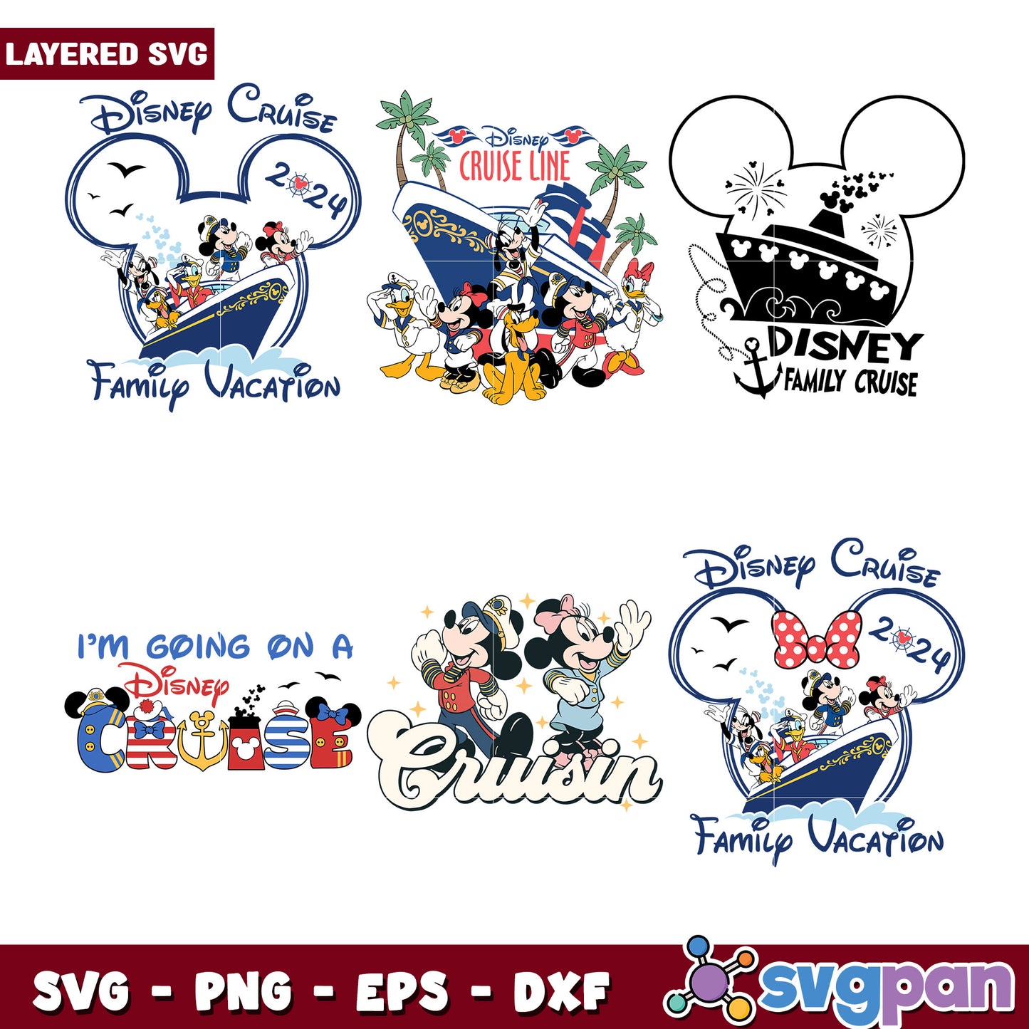 Disney Cruise Family SVG Bundle 2024