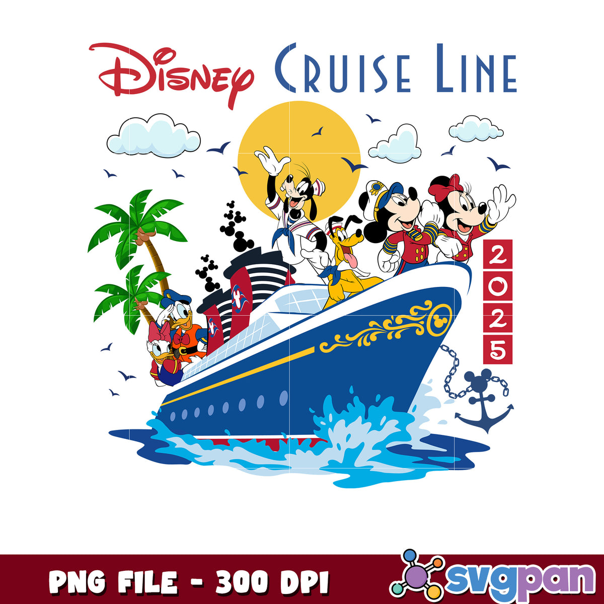 Disney Cruise Line 2025 PNG Image