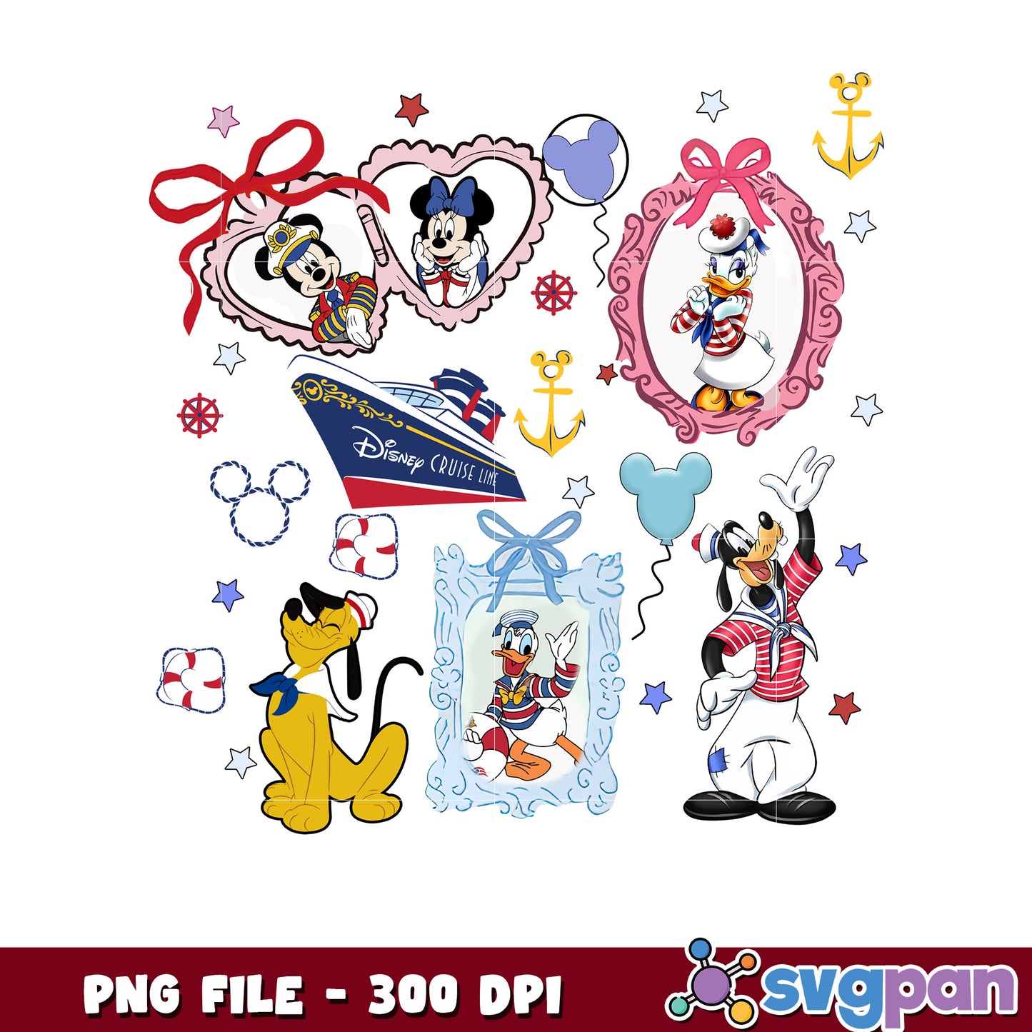 Disney Cruise Line Characters PNG