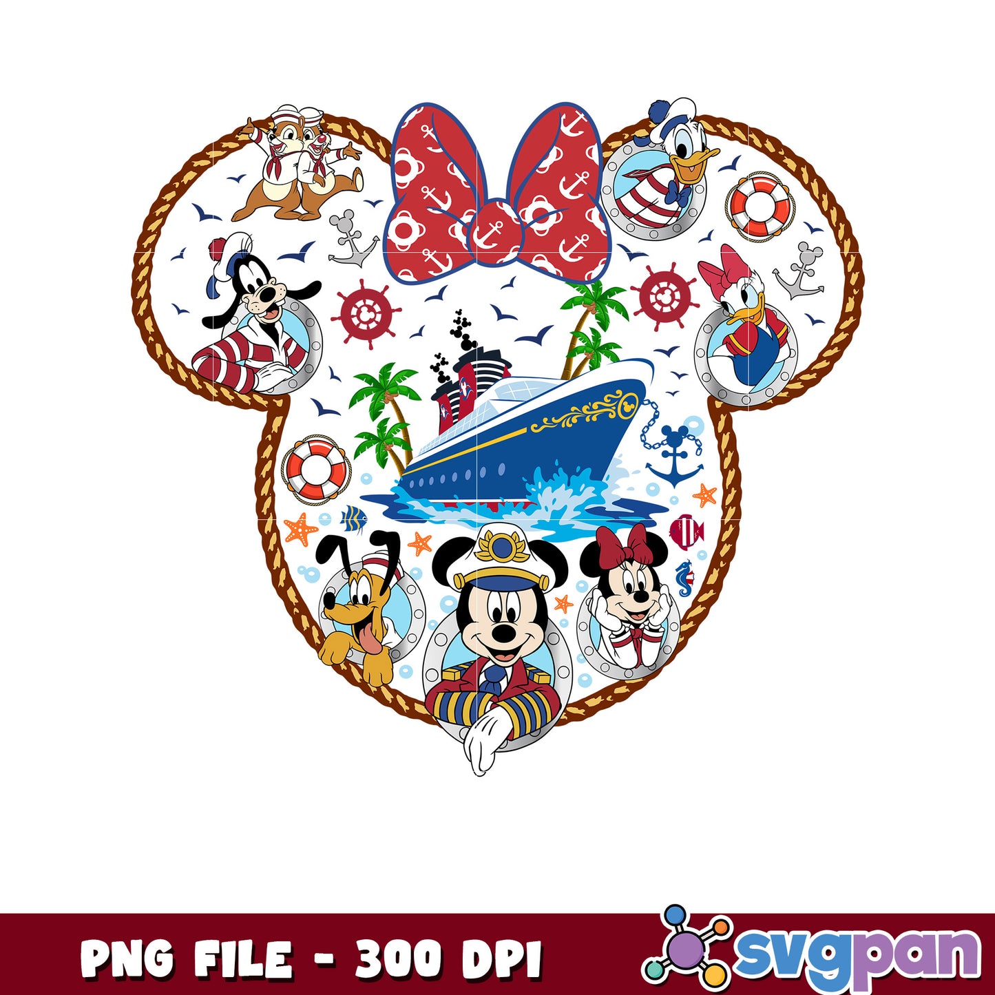 Disney Cruise Ship Friends PNG