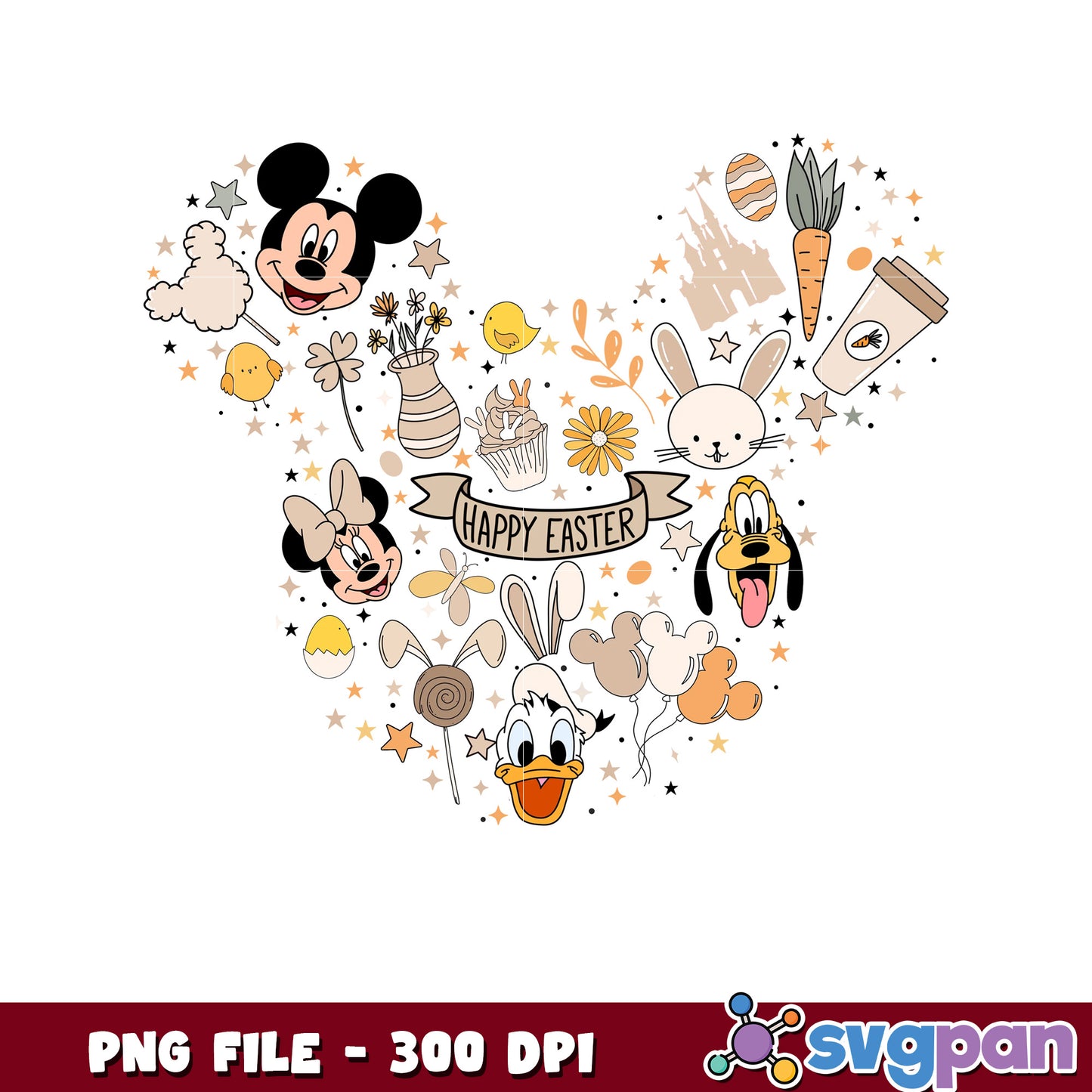 Disney Easter PNG Cute Characters