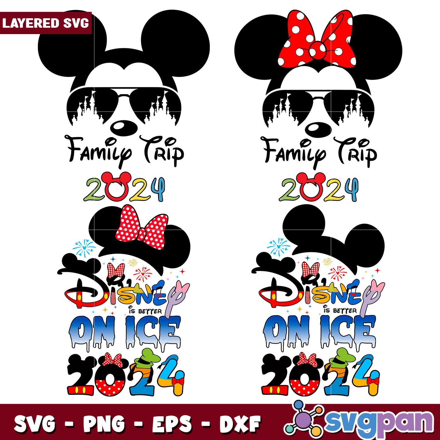 Disney Family Trip 2024 SVG Bundle