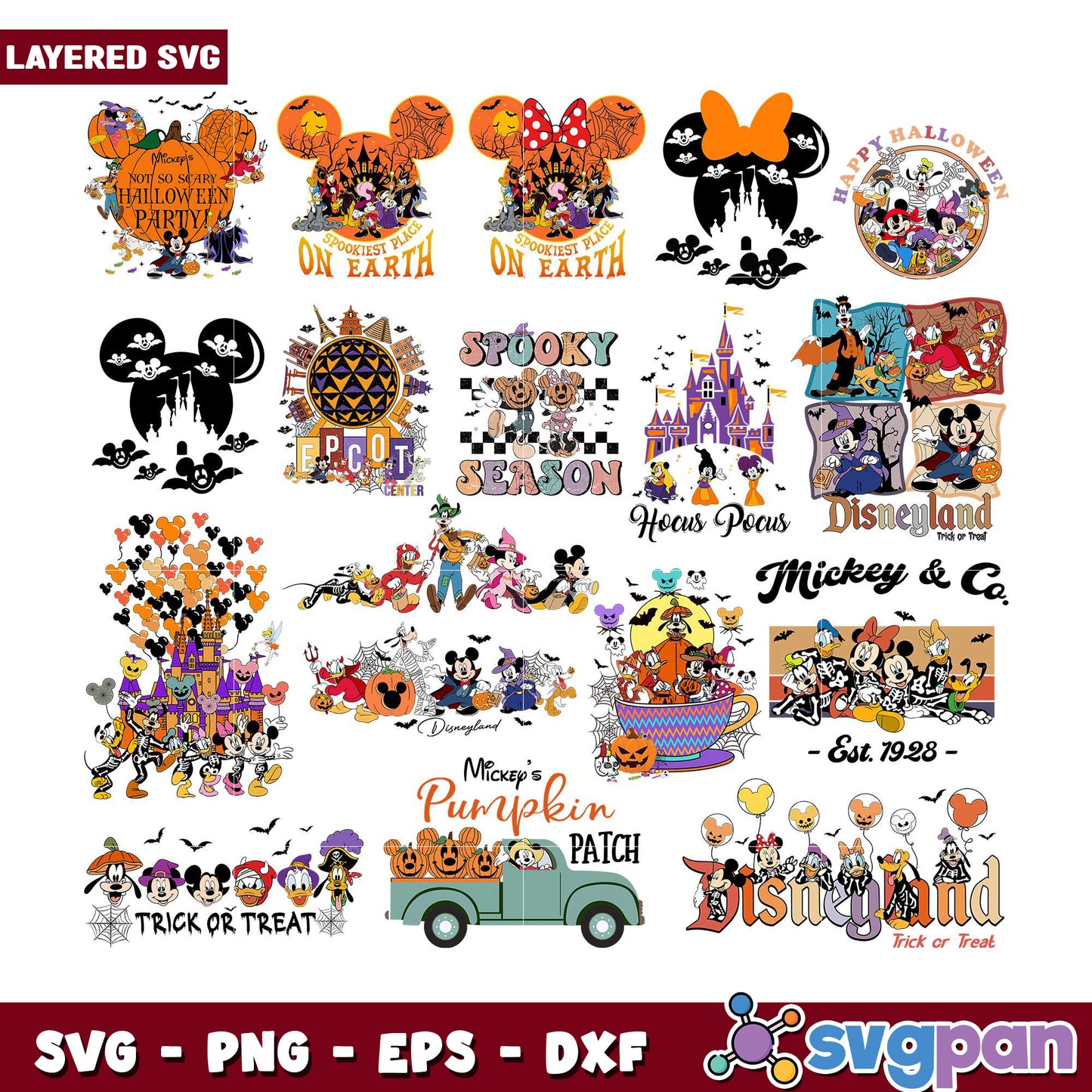 Disney Halloween SVG Bundle