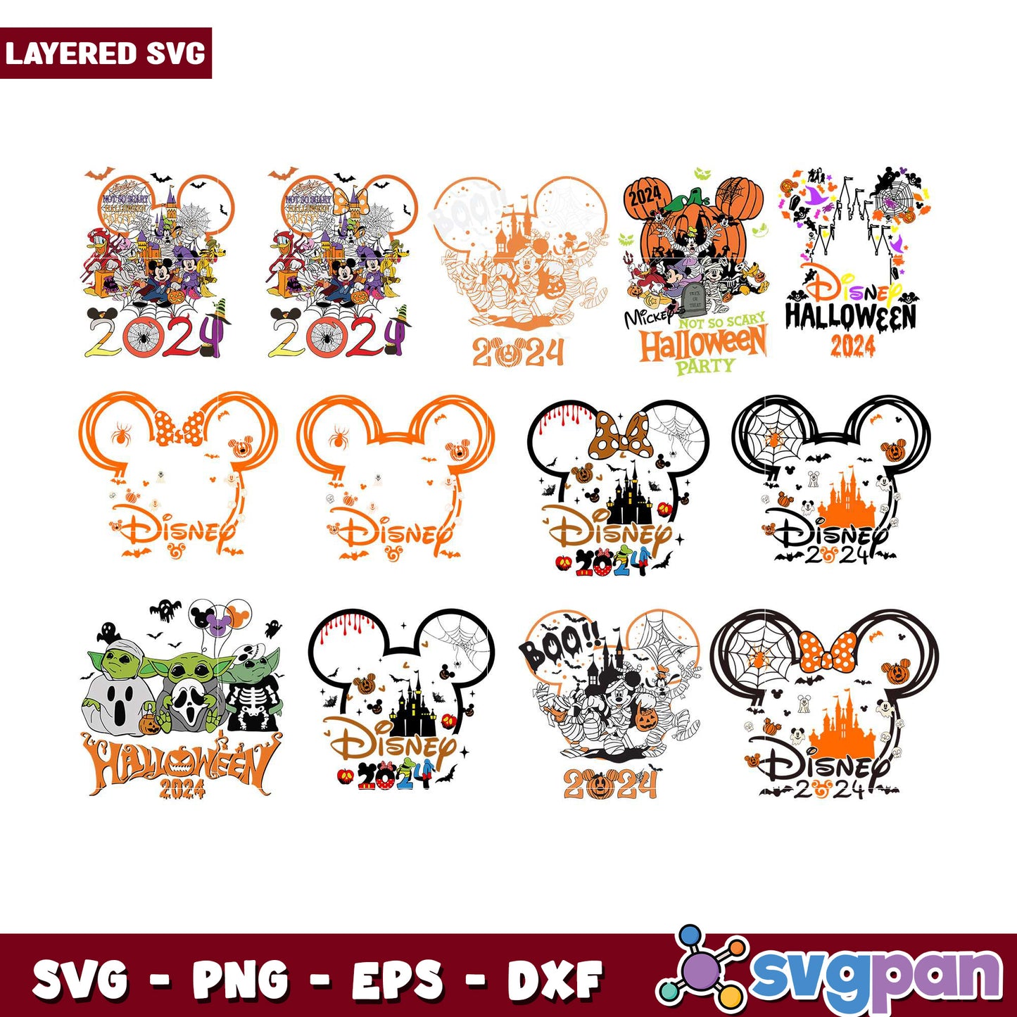 Disney Halloween SVG Bundle 2024