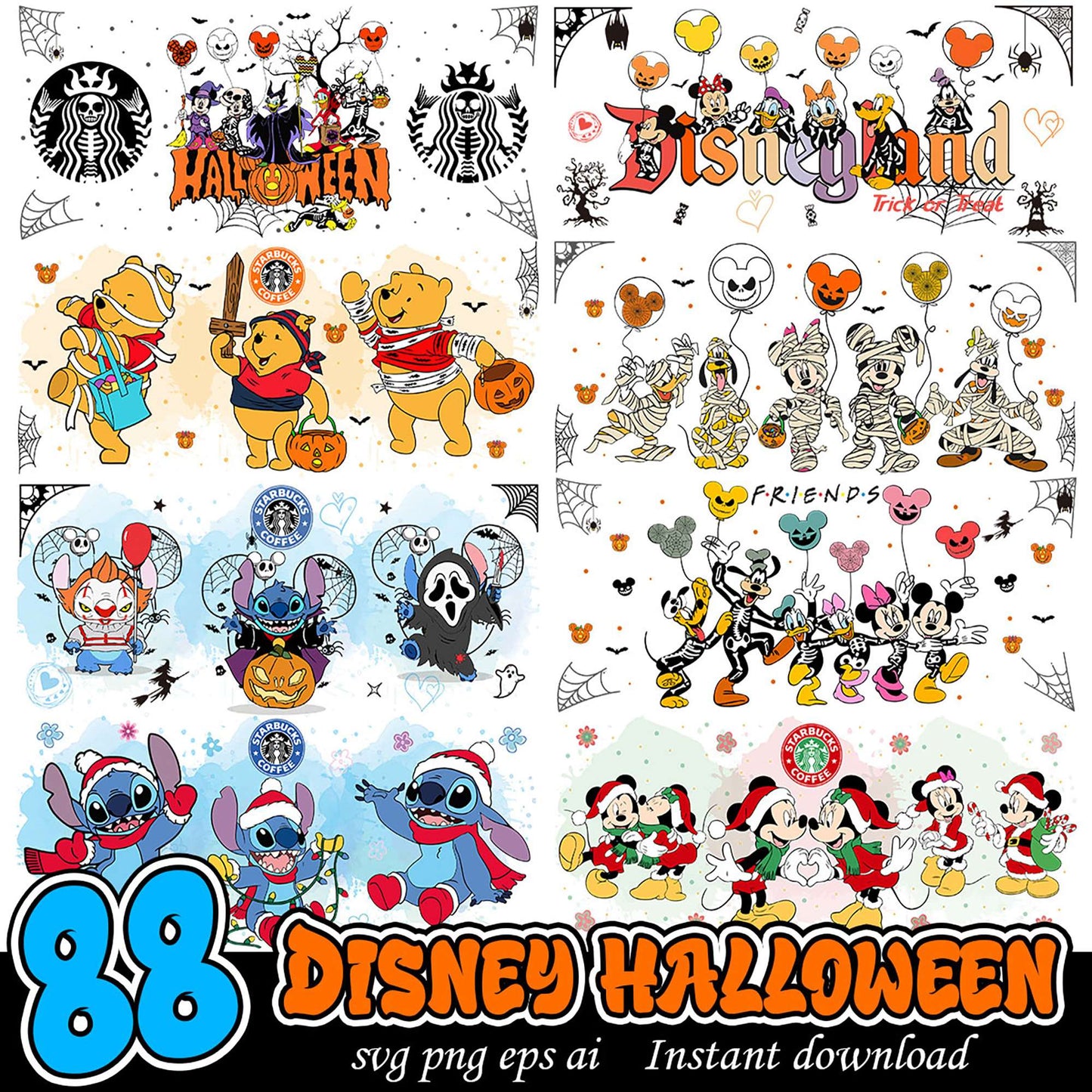 Disney Halloween SVG Bundle Instant Download