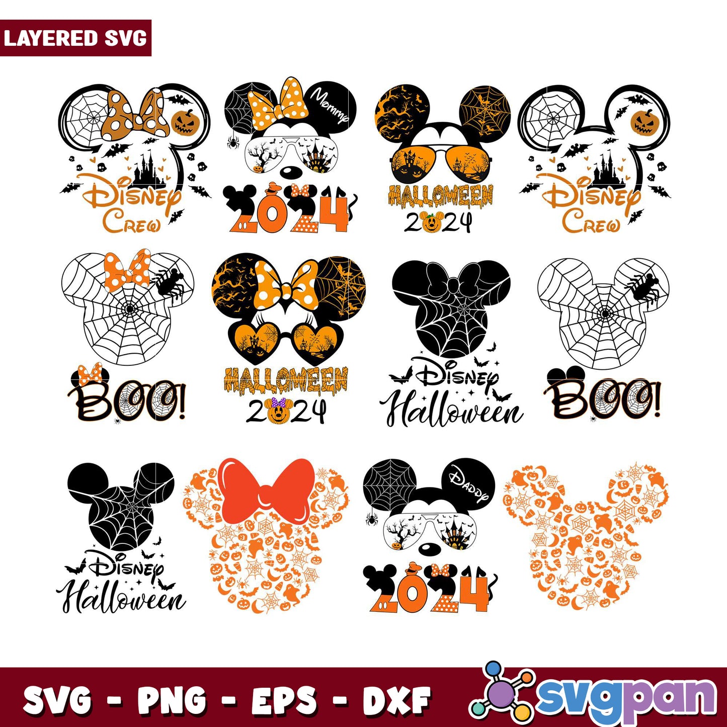 Disney Halloween SVG Bundle for 2024 Fun Crafts