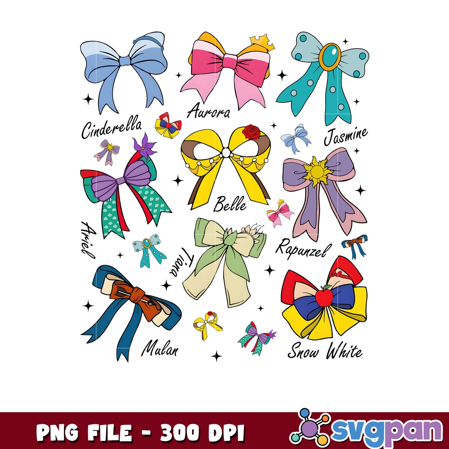 Disney Princess Bows PNG