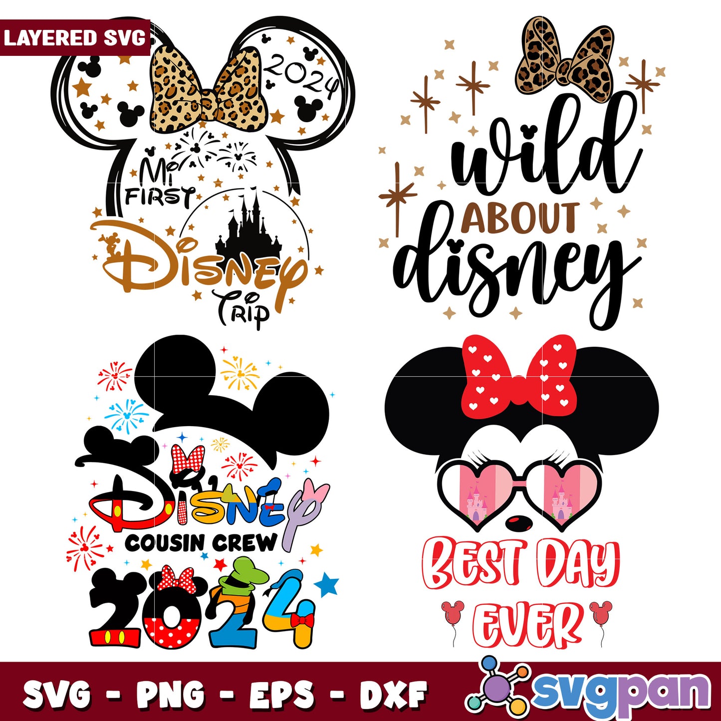 Disney SVG Bundle 2024 Trip & More
