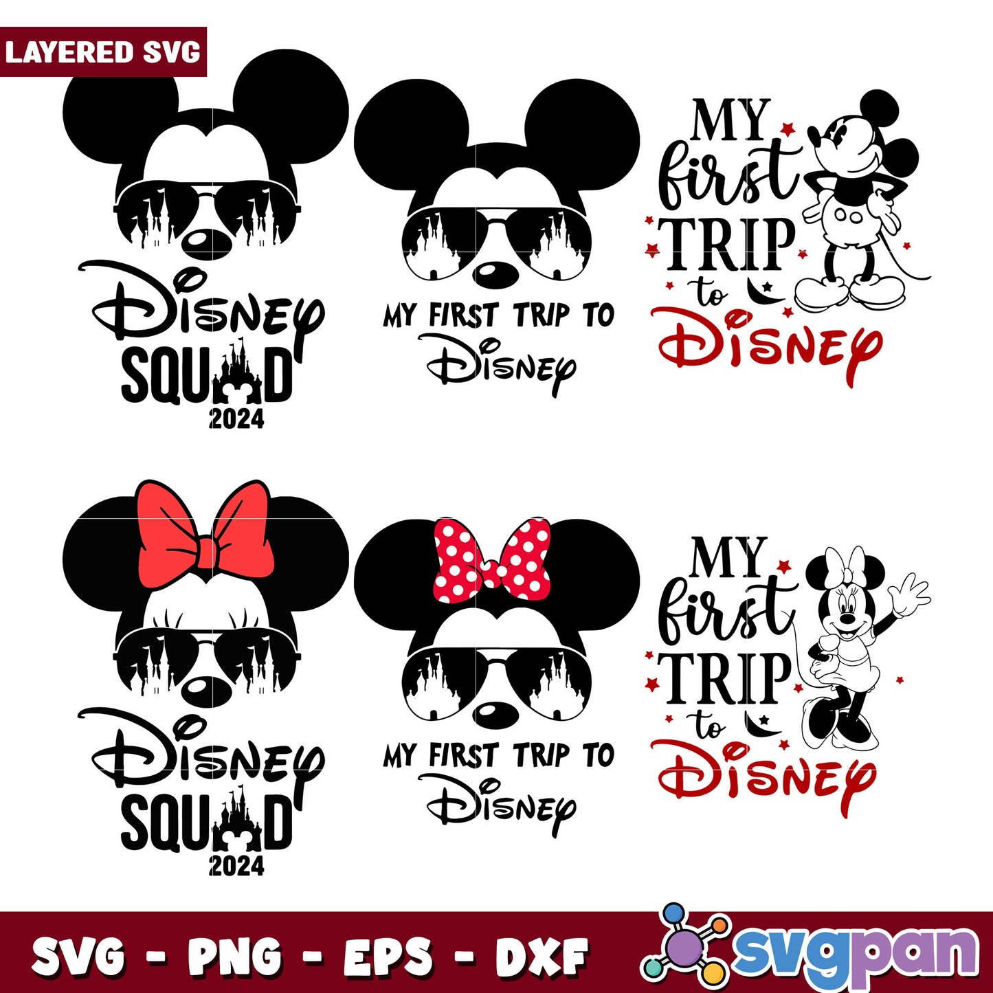Disney Squad SVG Bundle 2024