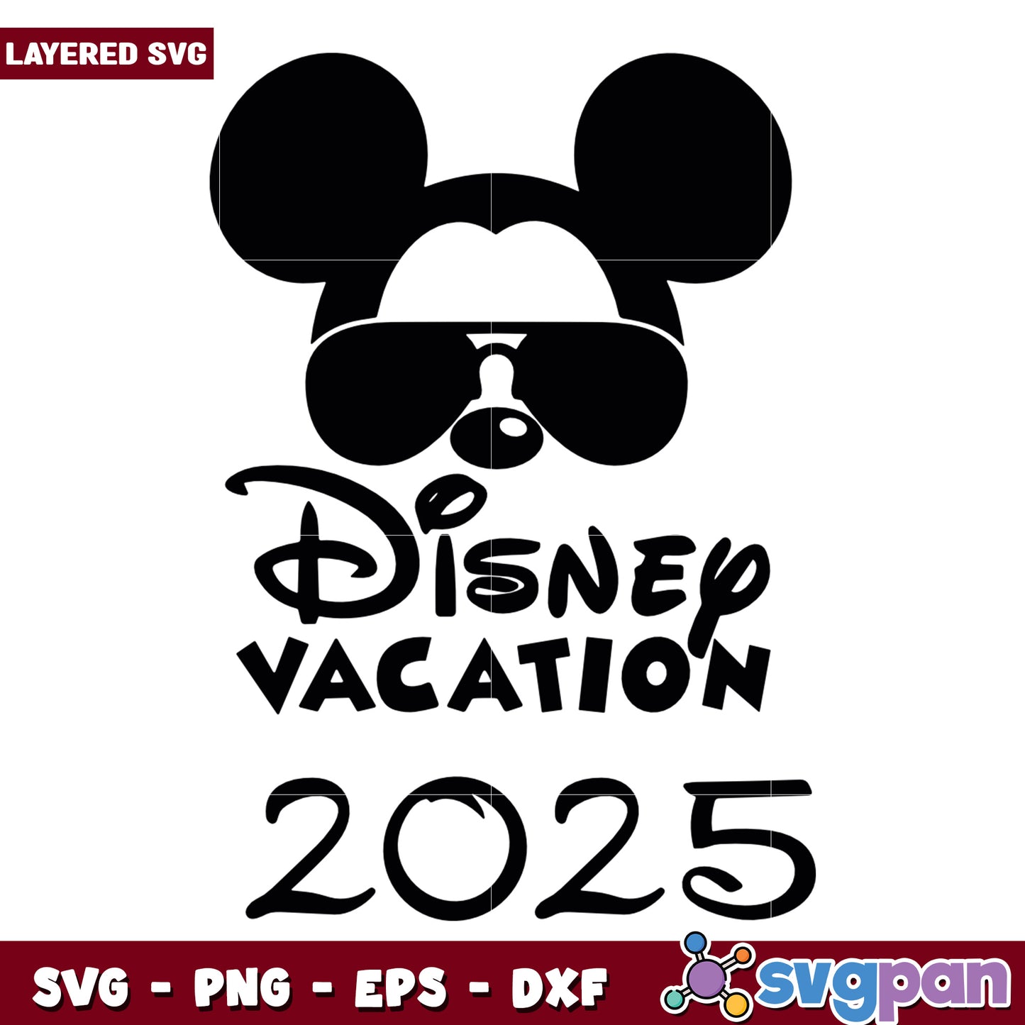Disney Vacation 2025 SVG Mickey Mouse