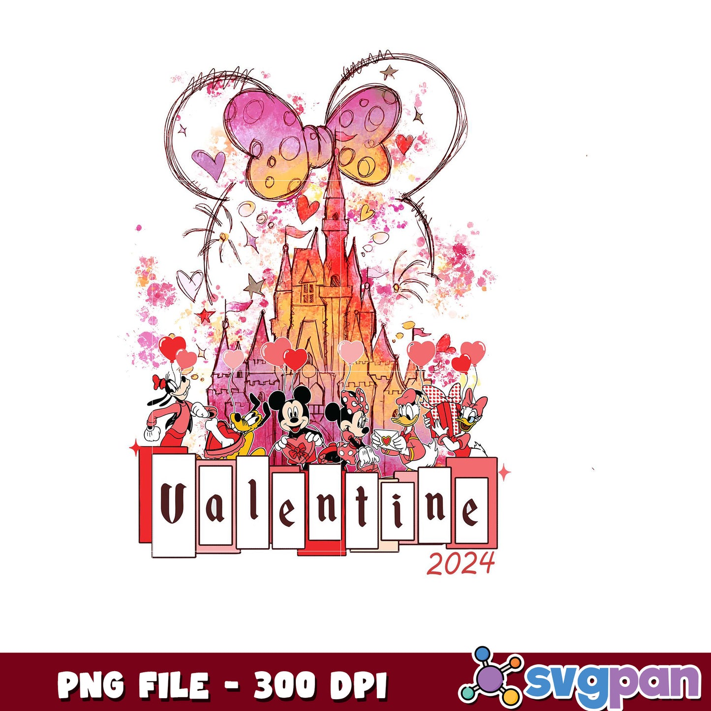 Disney Valentine 2024 design, perfect for celebrations