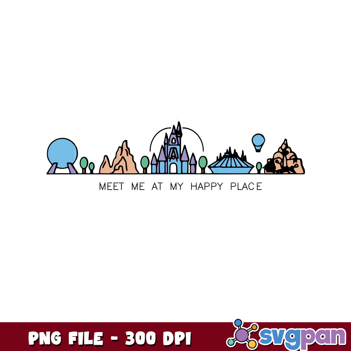 Disney World Skyline PNG Download
