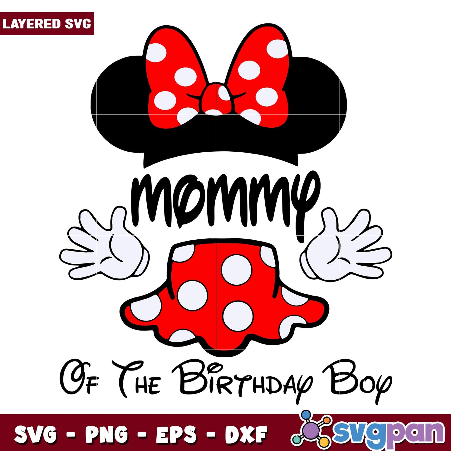 Disney mommy of the birthday boy svg, Disney characters svg, Digital Download