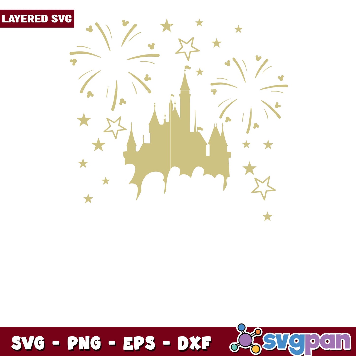 Disney new year 2024 white svg, Disney characters svg, digital download