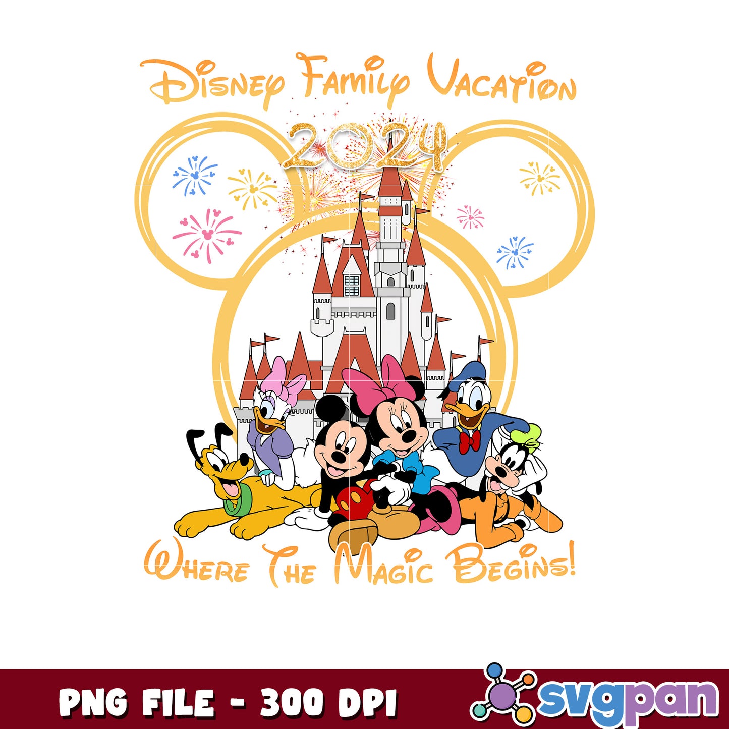 Disney family vacation png, disney cruise png, disney store png