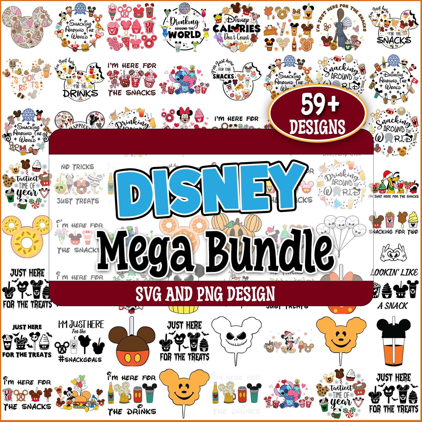 Disney funny quotes svg bundle