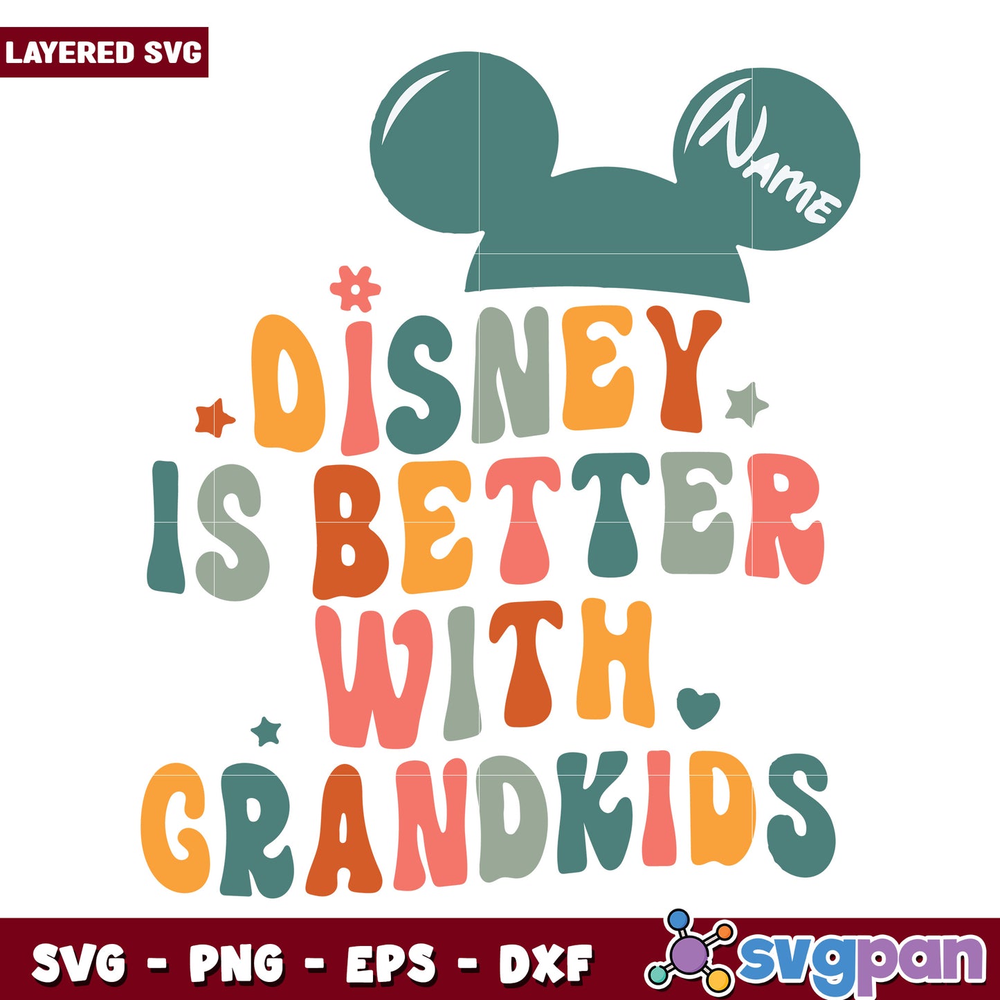 Disney is better with grandkids svg, disney mickey mouse svg, disney trip svg