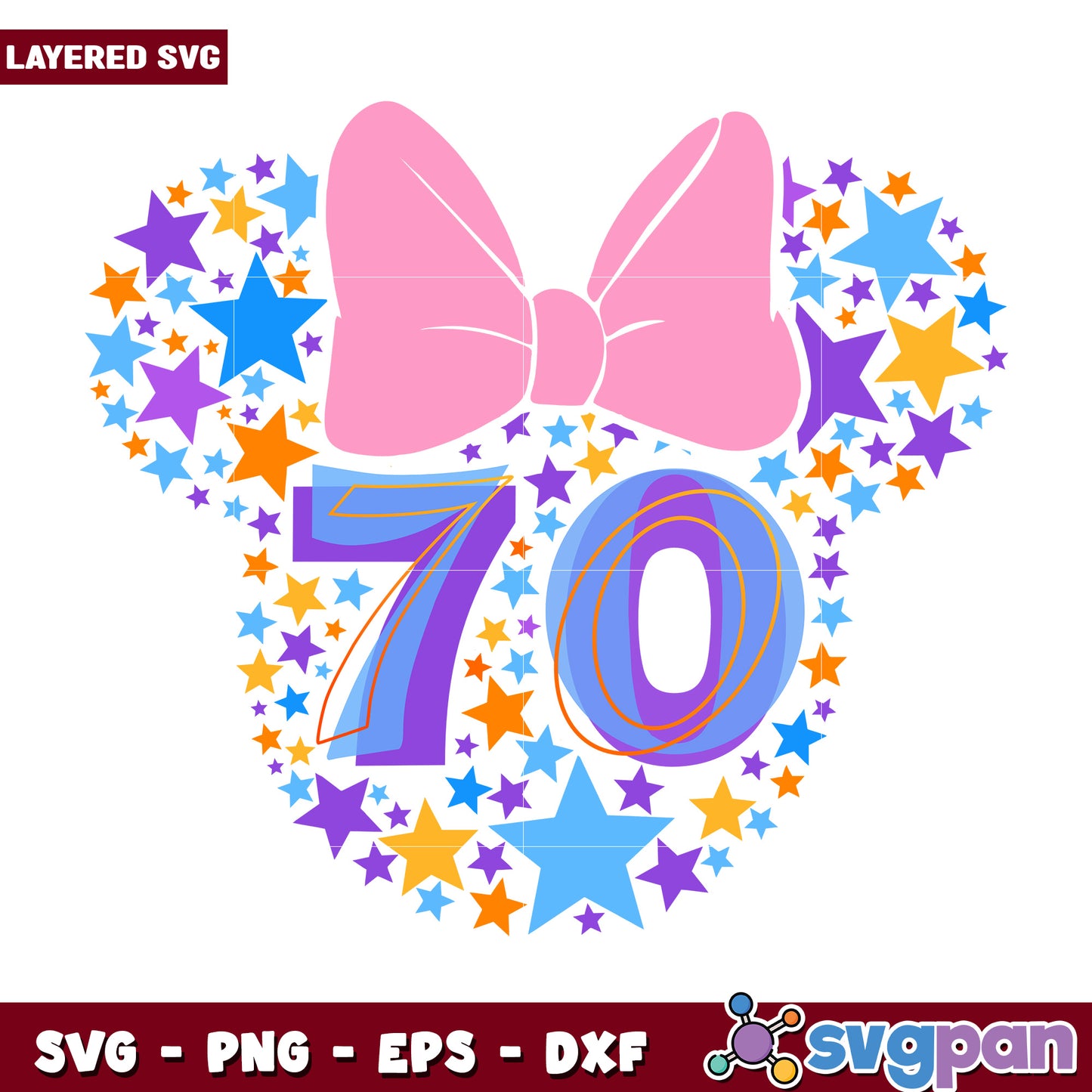 Disneyland 70 years svg, mickey friends svg, disneyland celebration svg