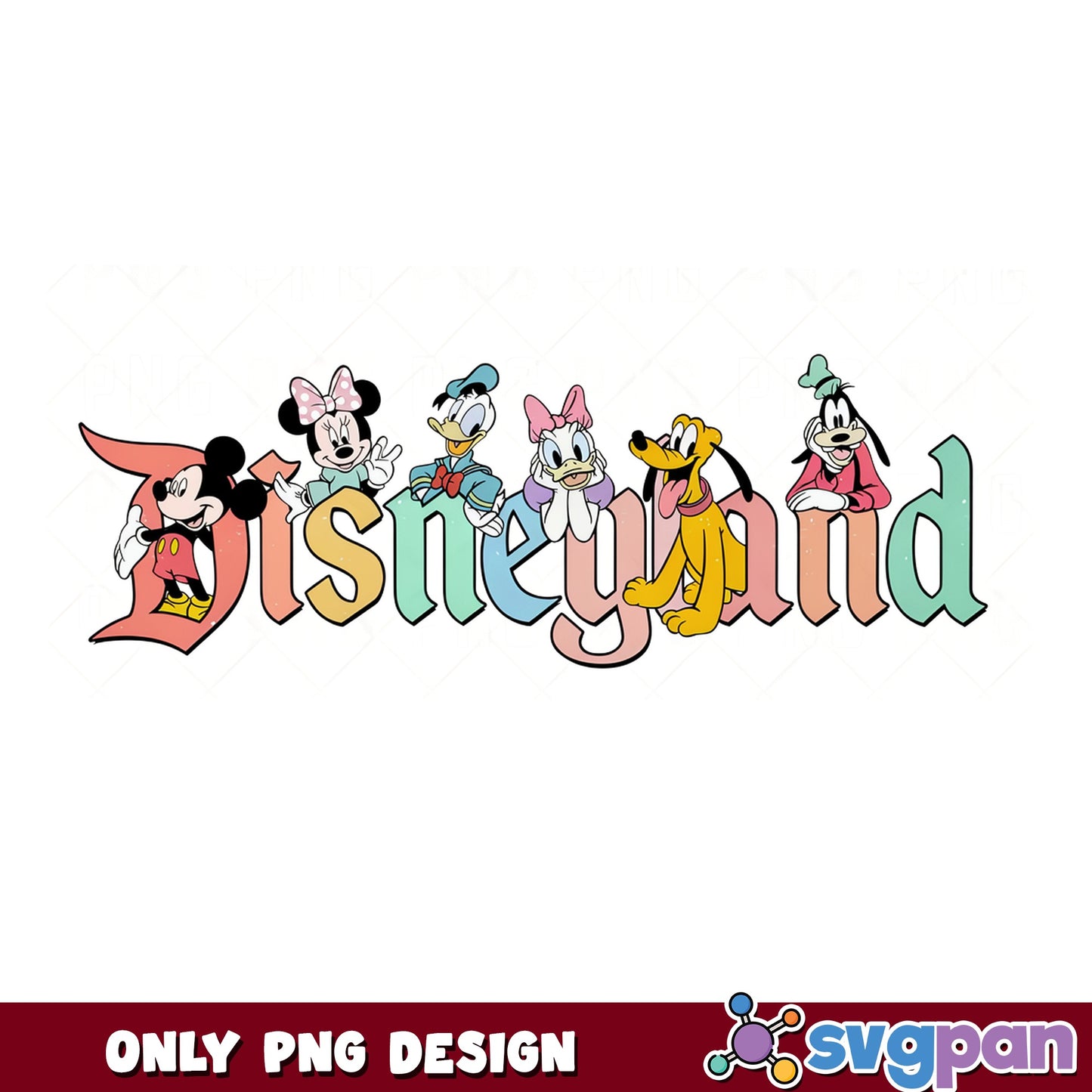 Disneyland Mickey And Friends PNG, Disney Characters PNG, Disney Trip PNG