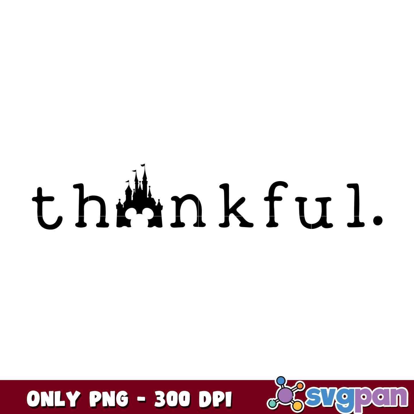 Disney mickey castle thankful png, disney mickey png