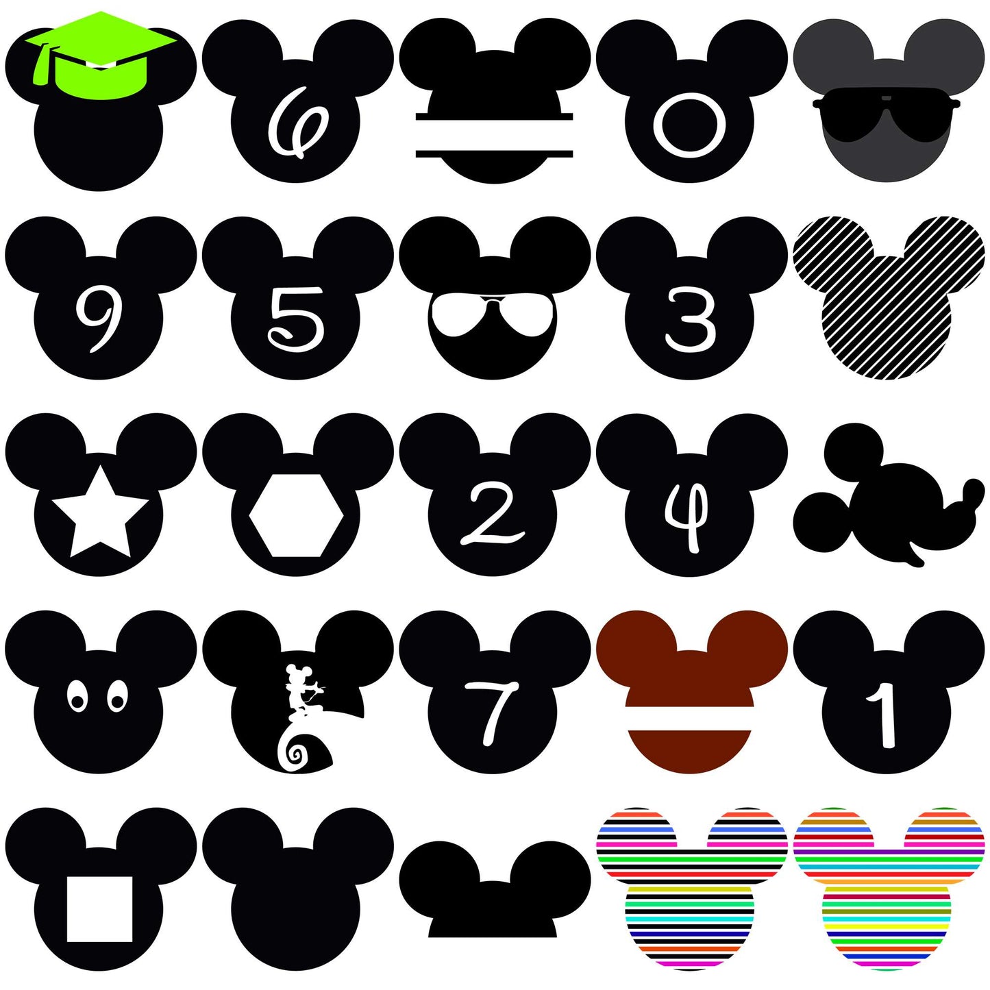 Disney monogram cartoon svg bundle, disney cruise svg, disney tickets svg
